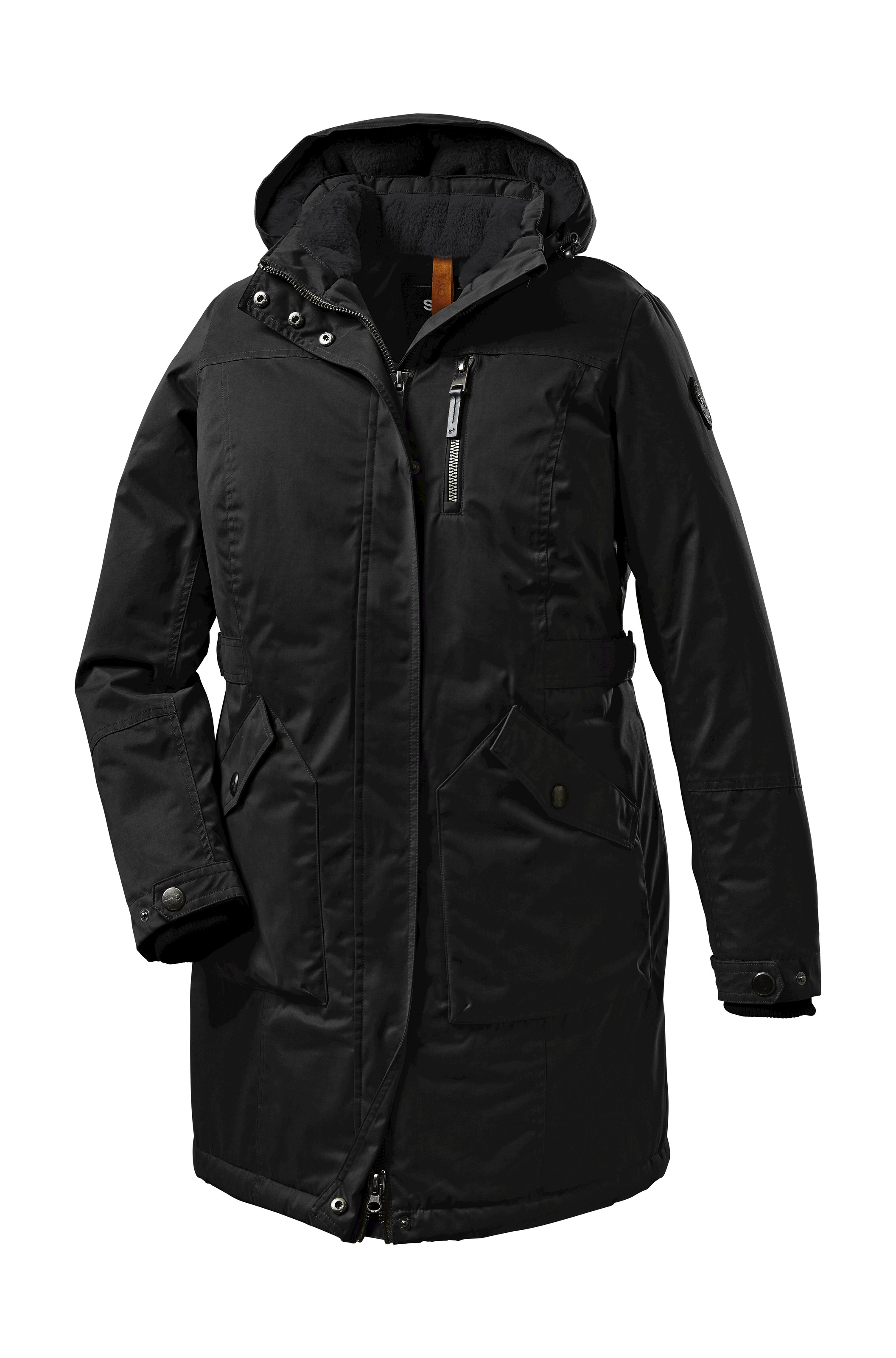 STOY Parka »STW 2 WMN PRK« Wasserdichter, atmungsaktiver Parka mit abnehmbarer Kapuze
