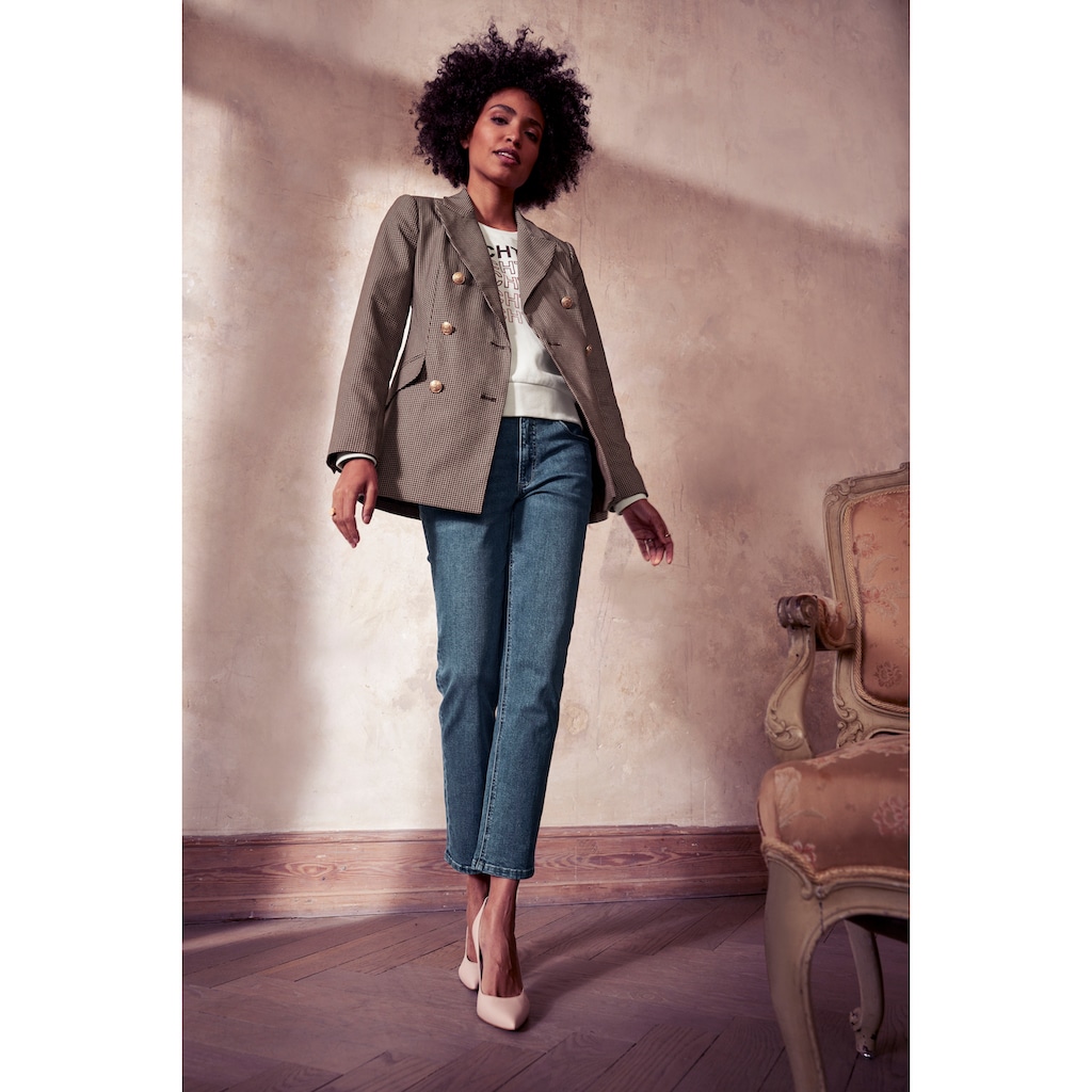 HECHTER PARIS Mom-Jeans, mit dezentem Used-Look