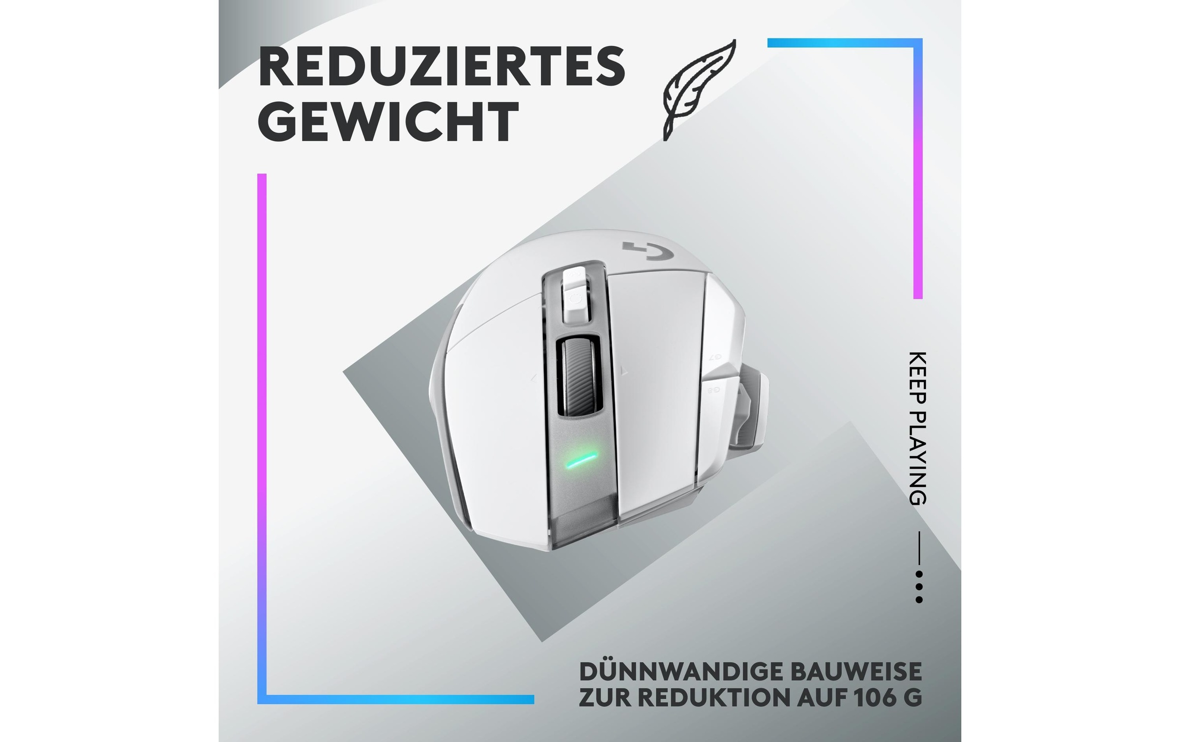 Logitech Gaming-Maus »Logitech G502 X Plus white«, kabellos