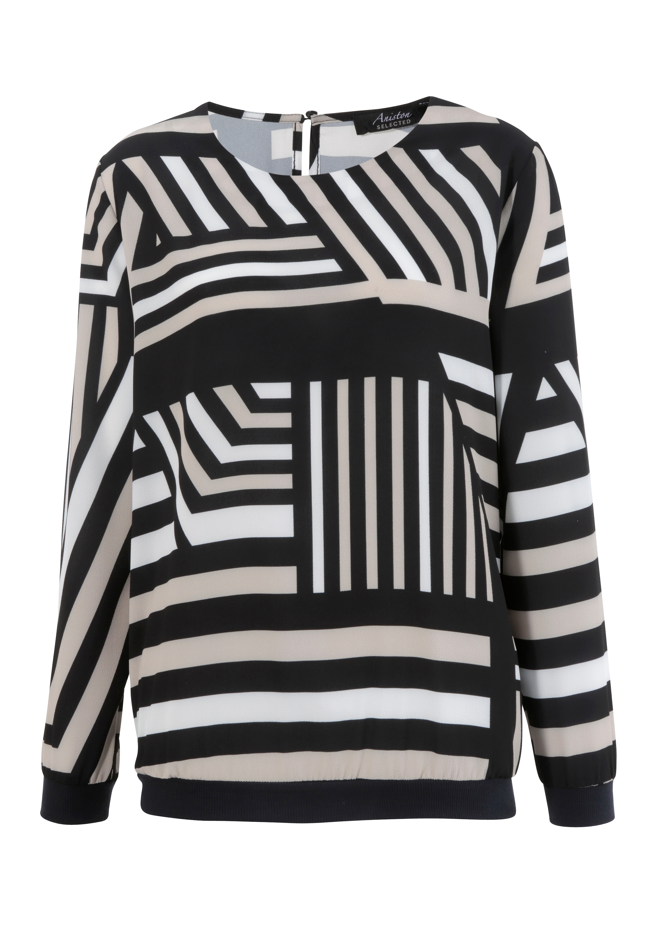 kaufen bei online grafischem Schweiz Muster SELECTED mit Shirtbluse, Jelmoli-Versand Aniston