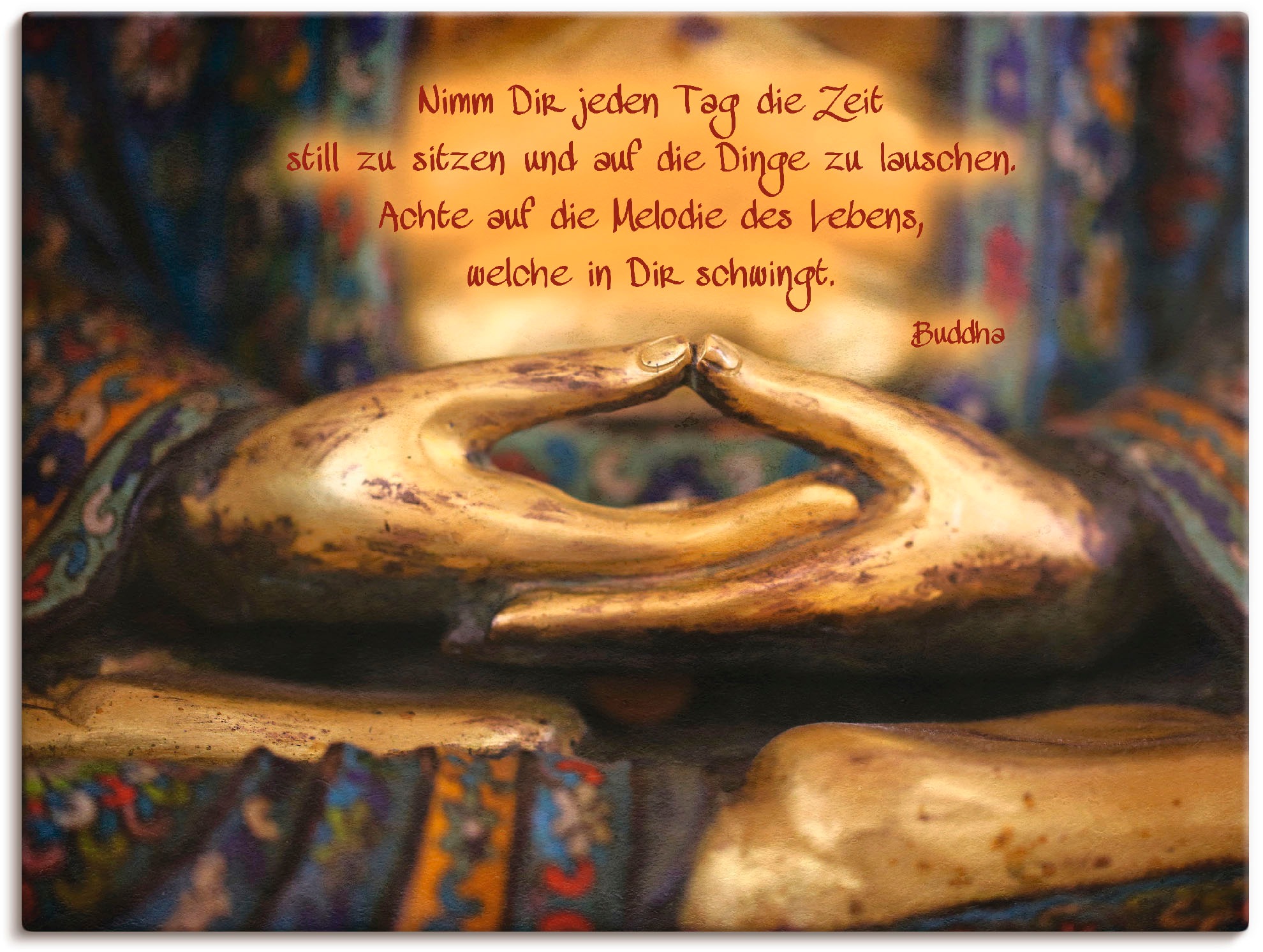 Artland Wandbild "Weisheit" Religion 1 Stk. tlg. als Leinwandbild, Poster in verschied. Grössen