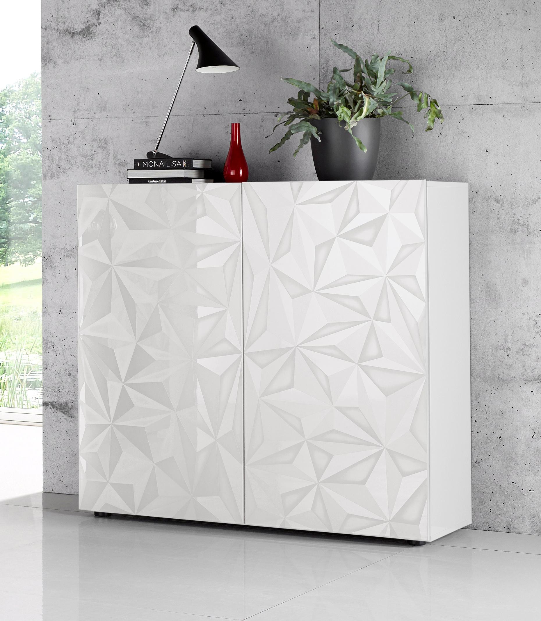 INOSIGN Highboard »Prisma«, Breite 121 cm, 2-türig