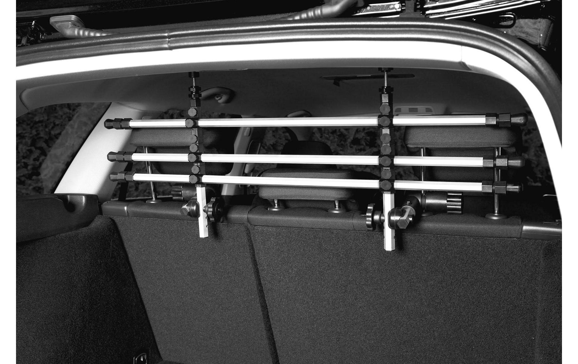 TRIXIE Tierabsperrgitter »Auto-Gitter Friends on Tour Aluminium«, Aluminium, Montage ohne Bohren und Schrauben