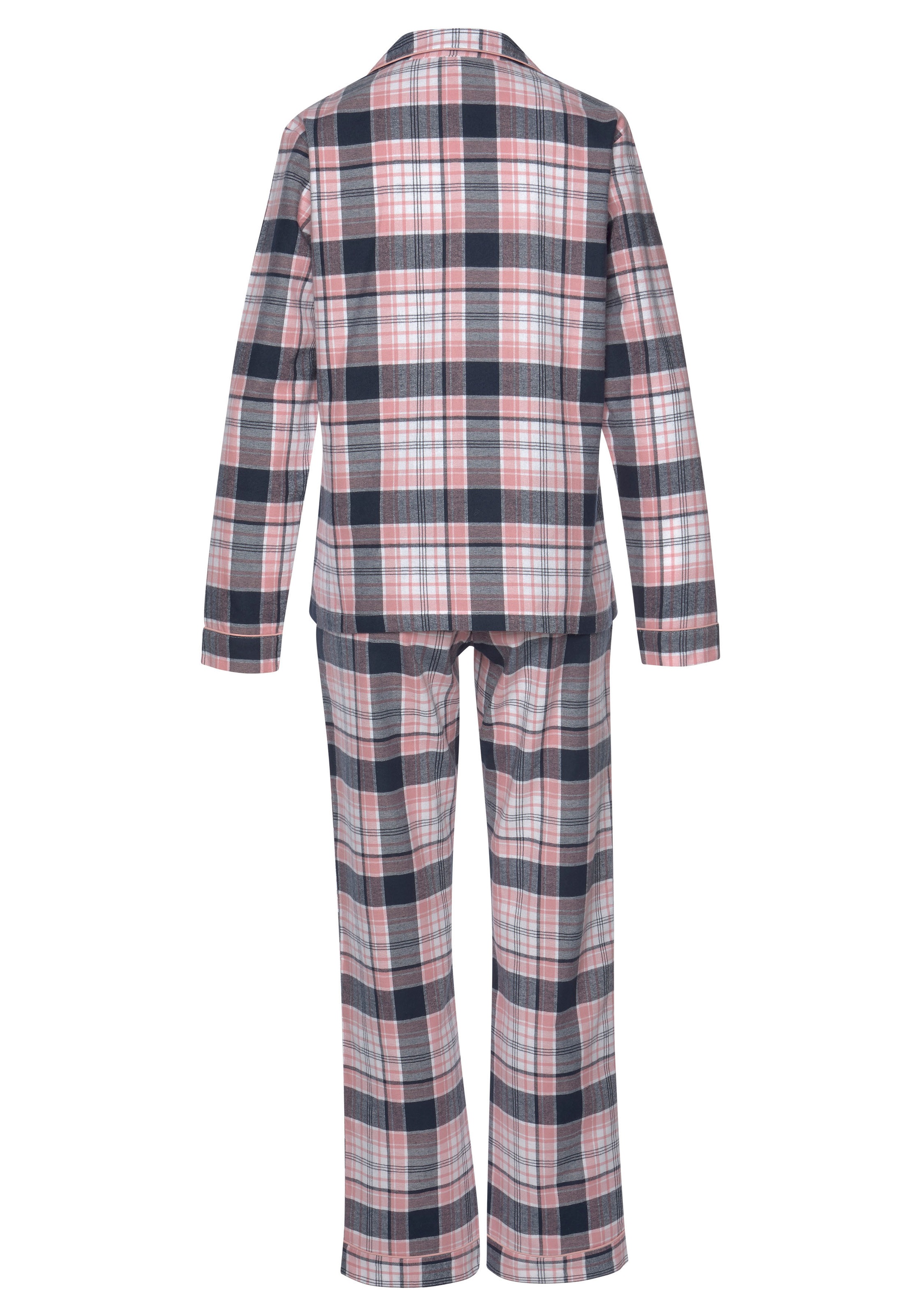 H.I.S Pyjama, (Set, 2 tlg.), aus Flanell mit Allover-Karomuster online  bestellen bei Jelmoli-Versand Schweiz