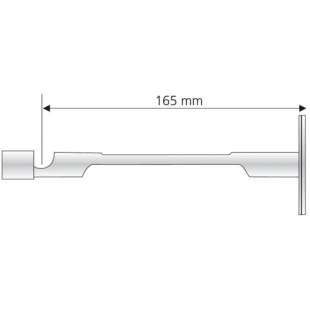Liedeco Kombiträger, (1 St.), für Gardinenstangen und Flächenvorhangschienen Ø 16 mm