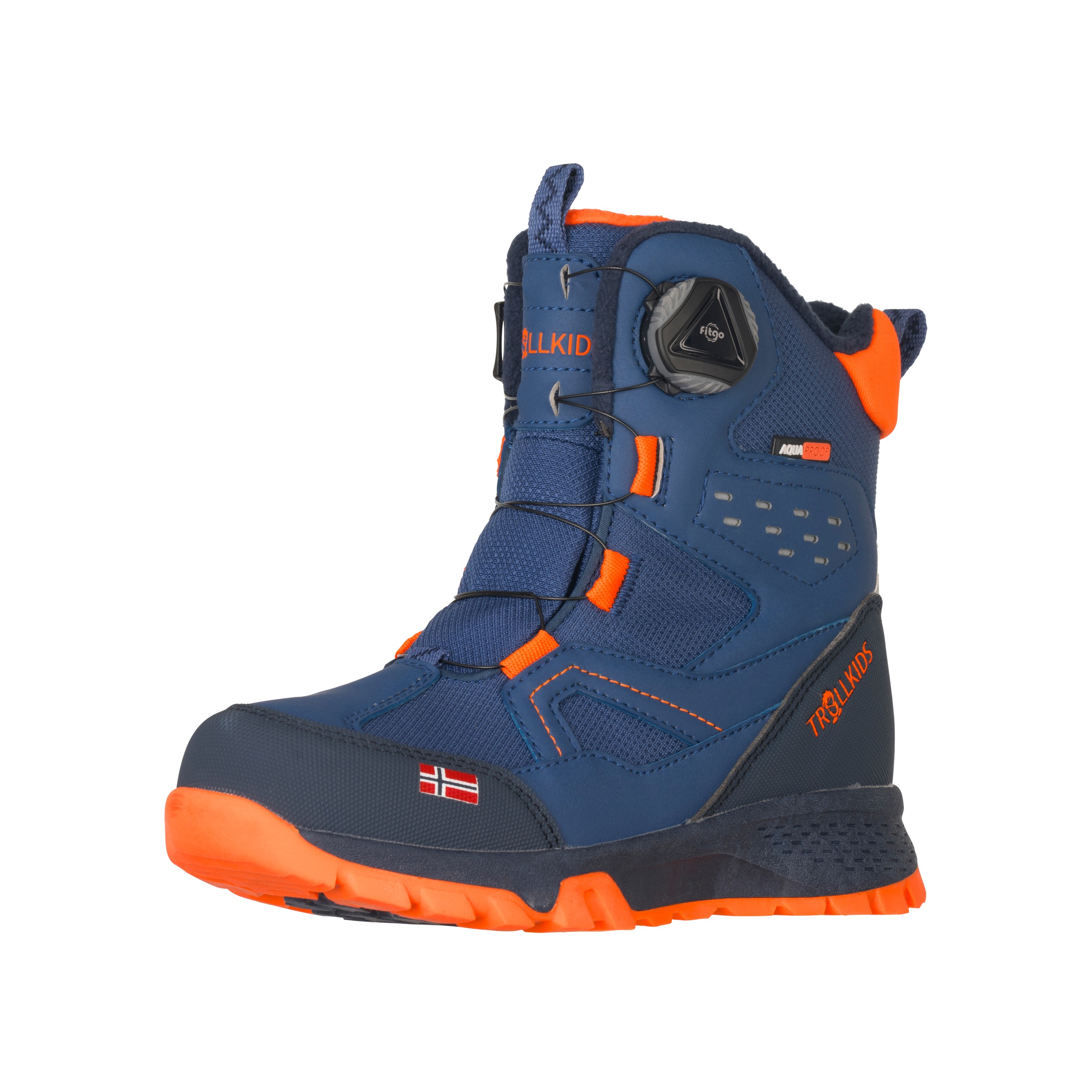 TROLLKIDS Winterstiefel »KIDS KIRKENES WINTER BOOTS« wasserdicht, fitgo Schnellschnürsystem, reflektierende Details