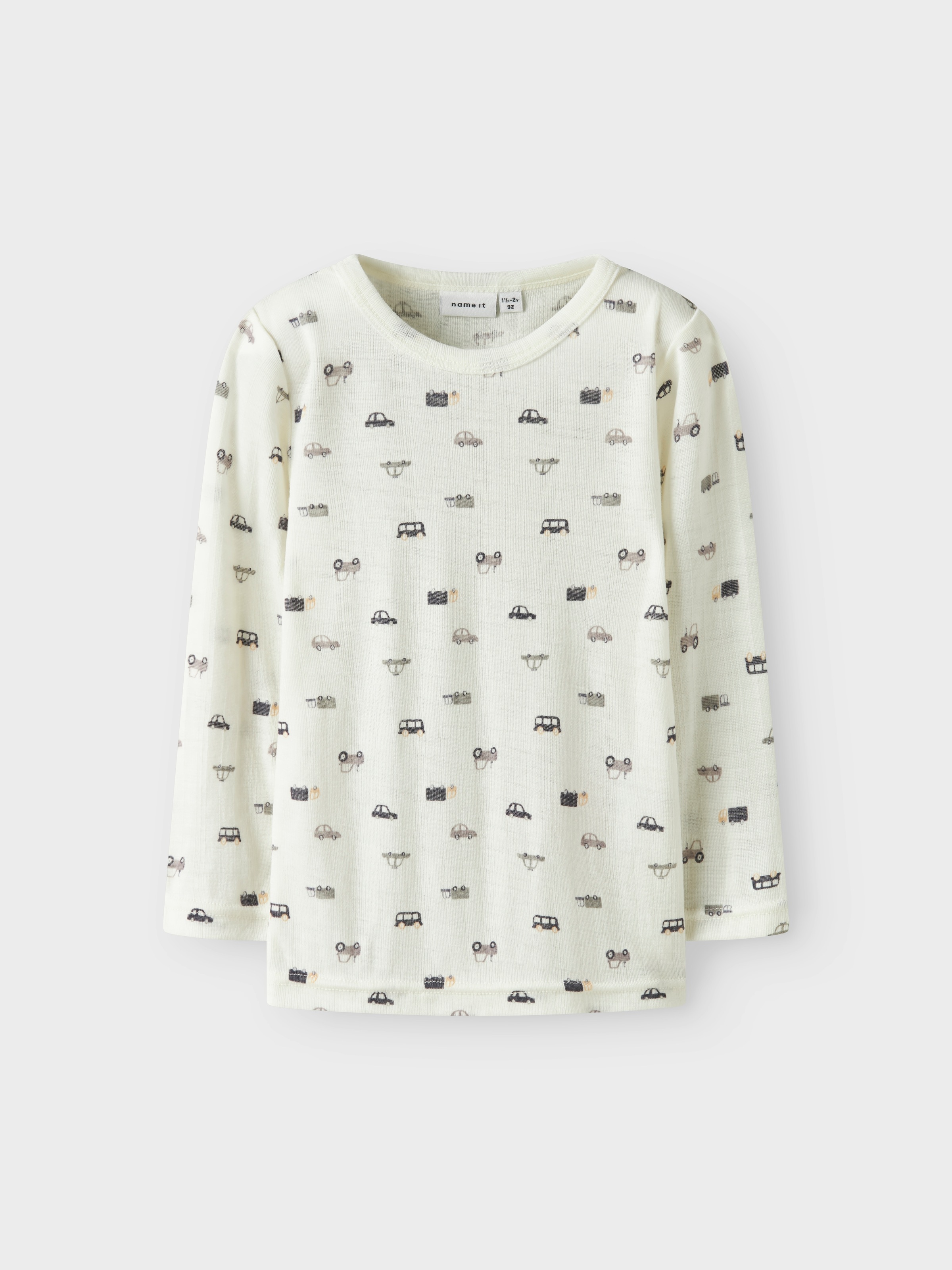 Name It Langarmshirt »NMMWANG WOOL NEEDLE LS TOP NOOS«, aus reiner Merinowolle