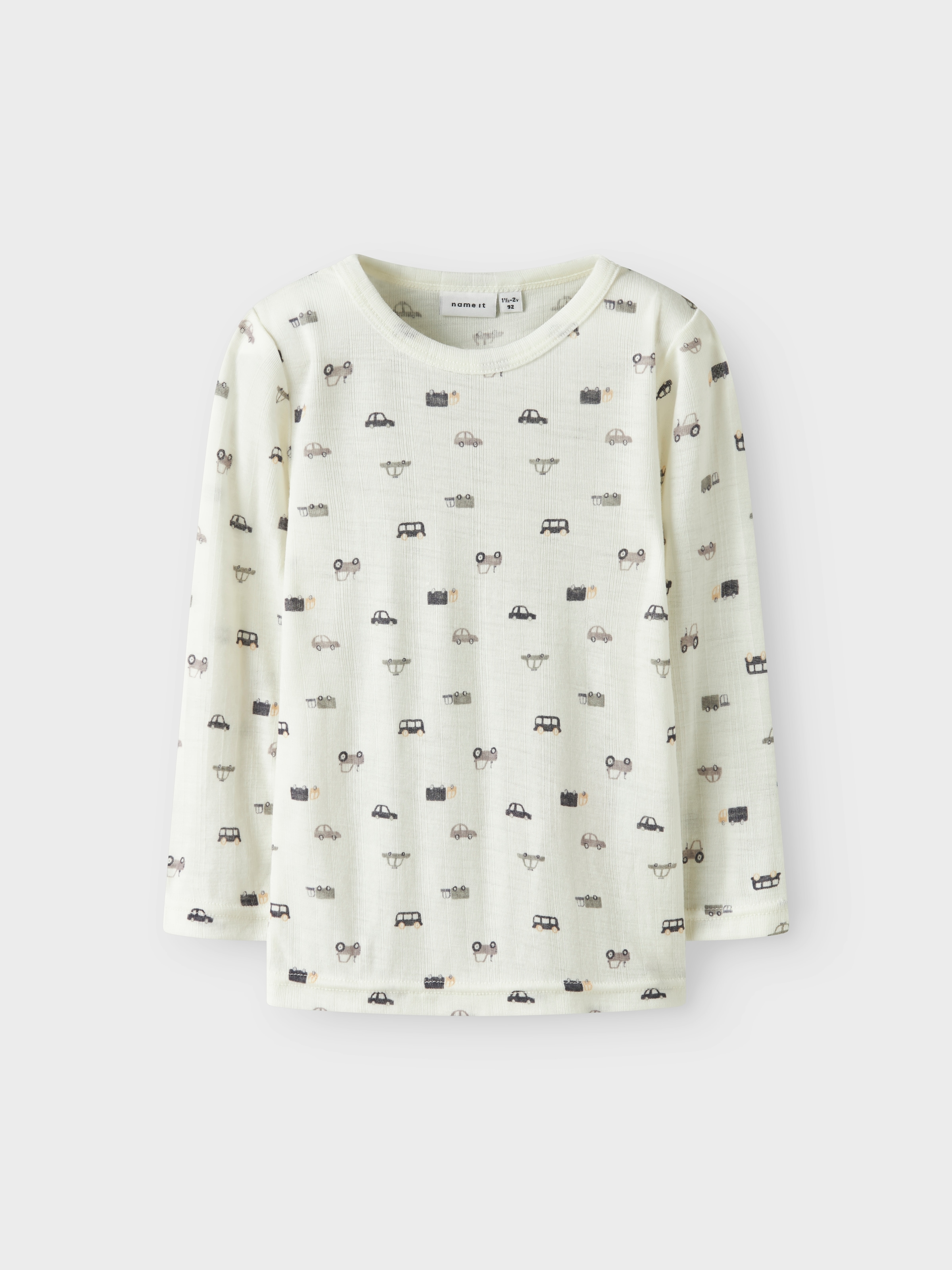 Name It Langarmshirt »NMMWANG WOOL NEEDLE LS TOP NOOS« aus reiner Merinowolle