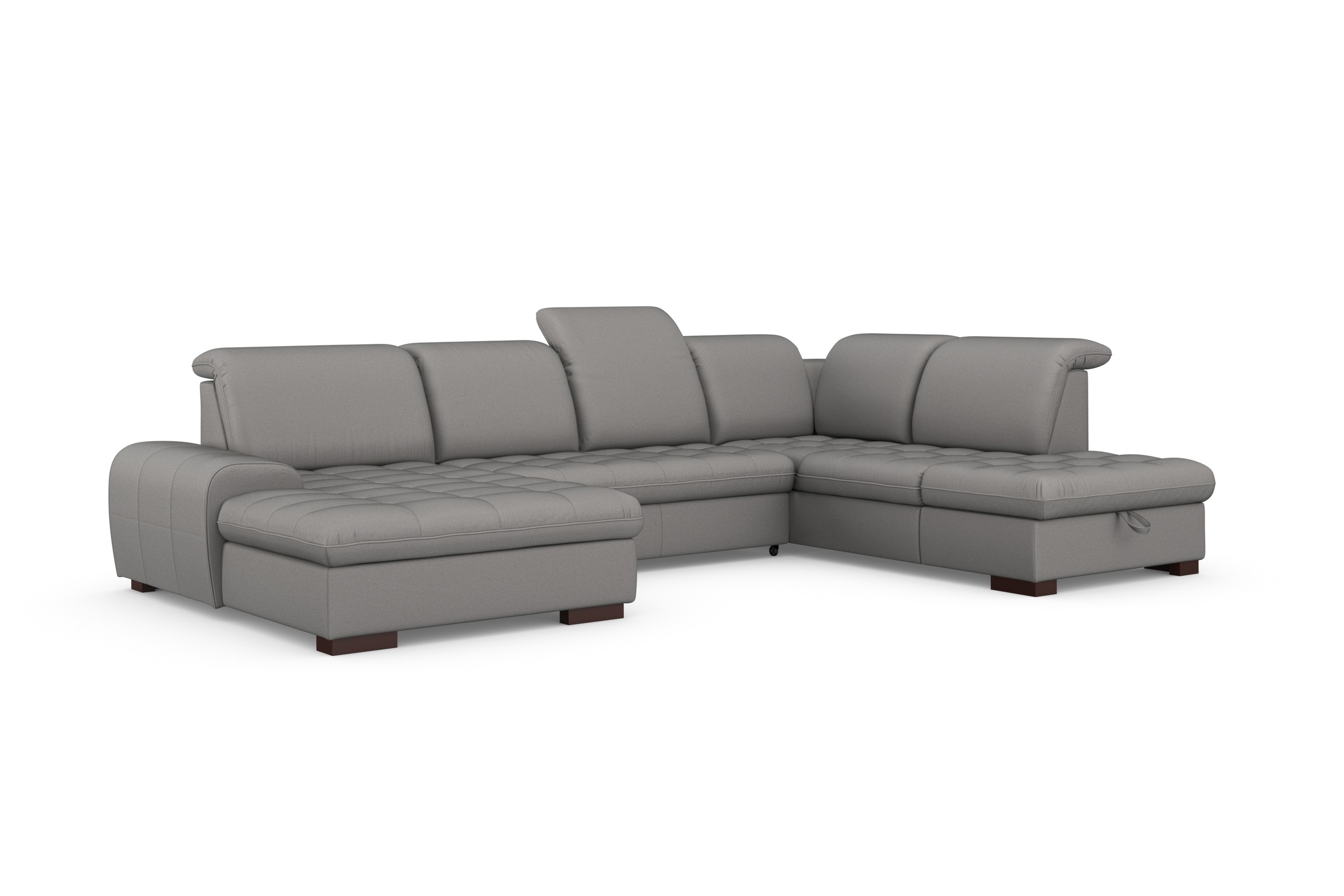 sit&more Wohnlandschaft »Luxor U-Form«, wahlweise mit Bettfunktion, Bettkasten und Kopfteilverstellung