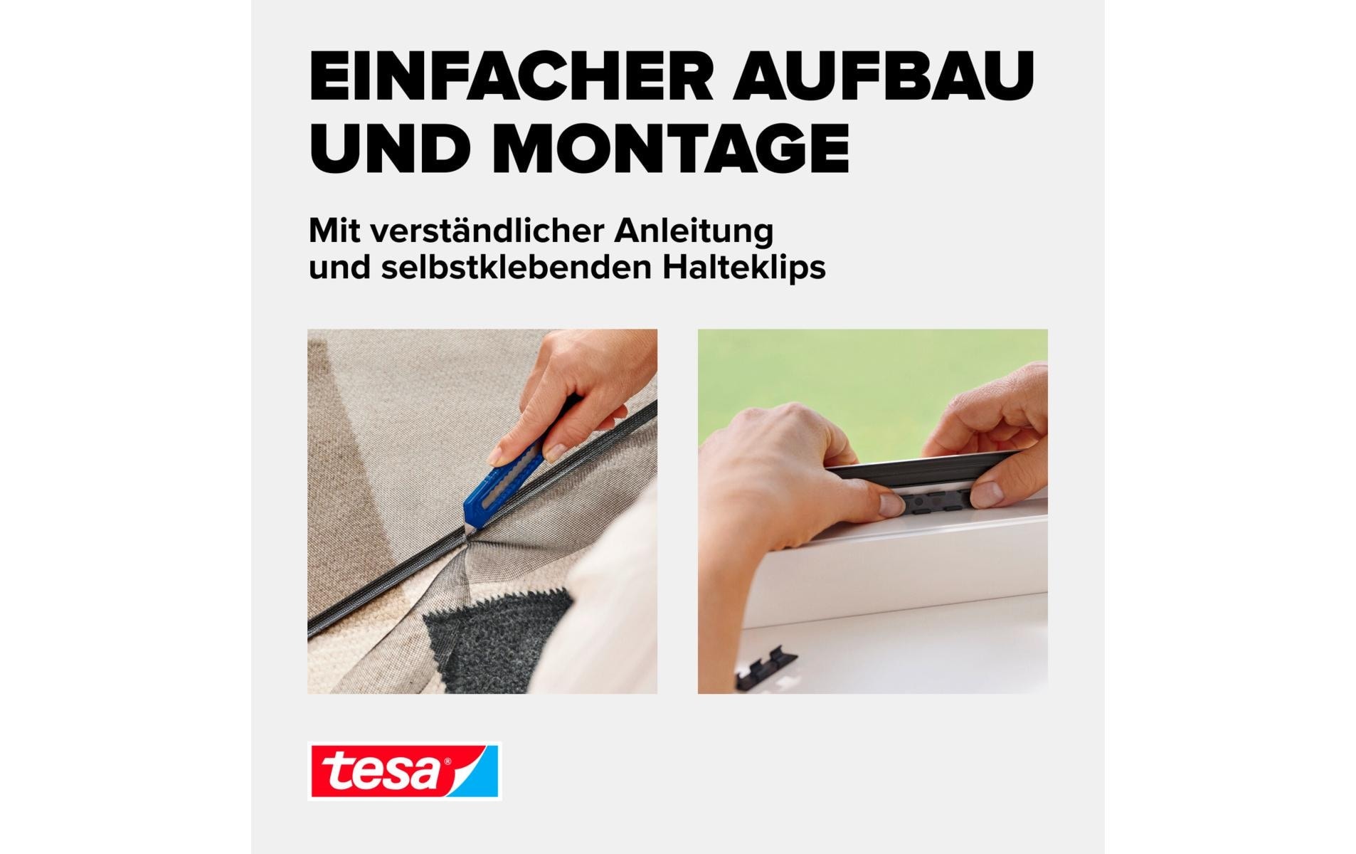 tesa Fliegengitter-Gewebe »Insect Stop Clip on 1.2 x 2.4 m«