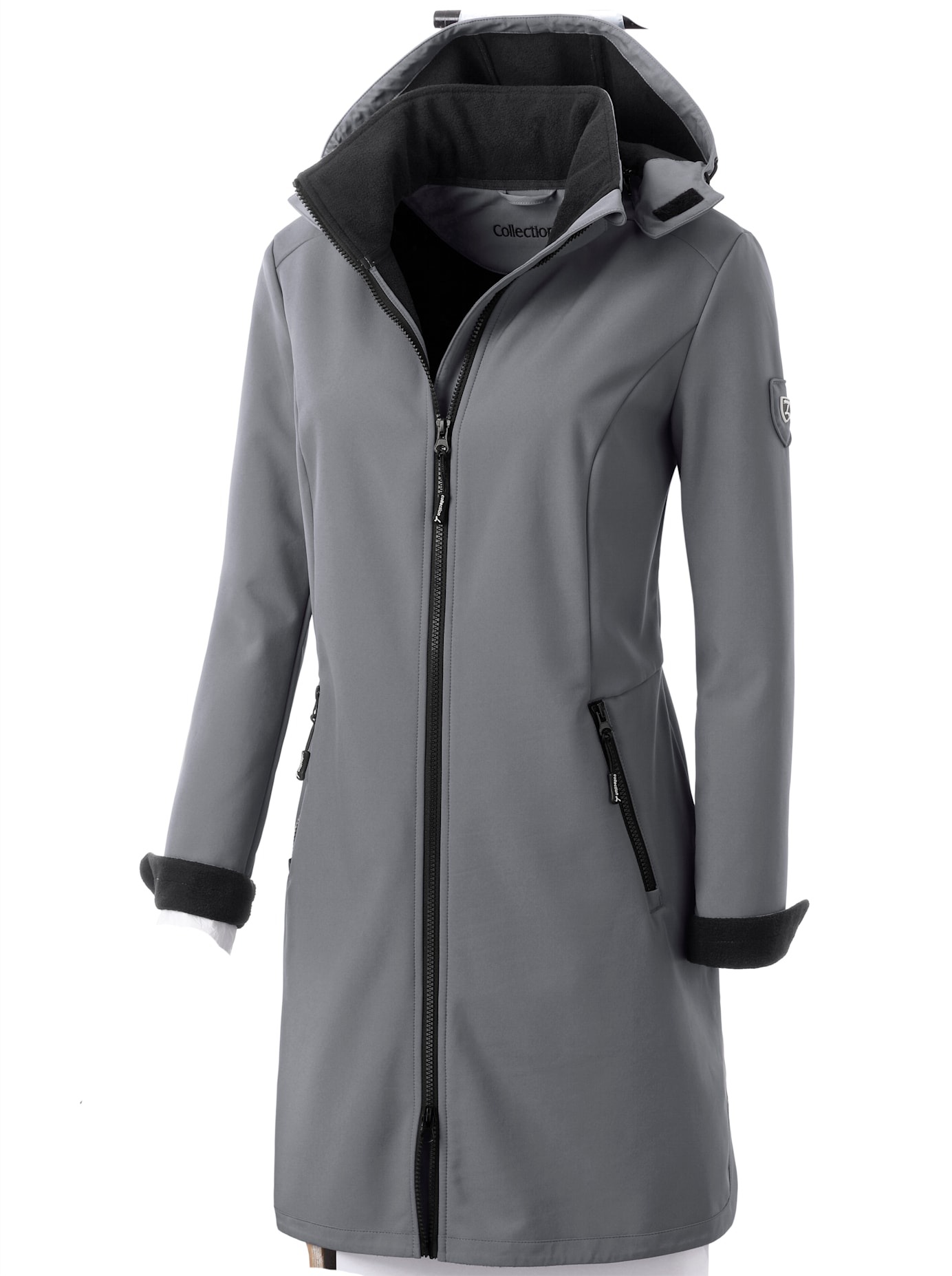 Casual Looks Softshelljacke mit Kapuze