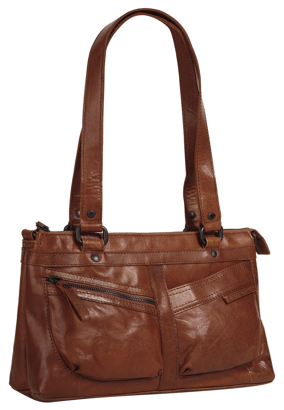 Spikes & Sparrow Henkeltasche, echt Leder