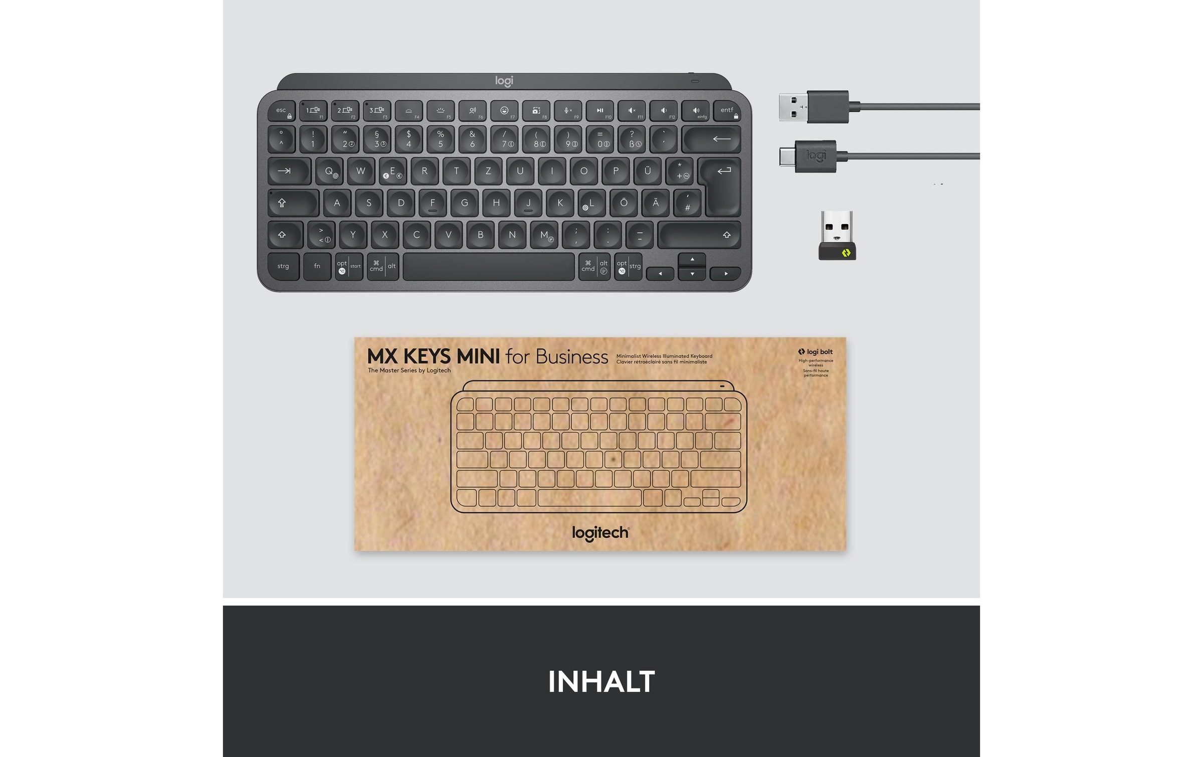 Logitech Tastatur »Logitech MX Keys Mini graphite for Business«