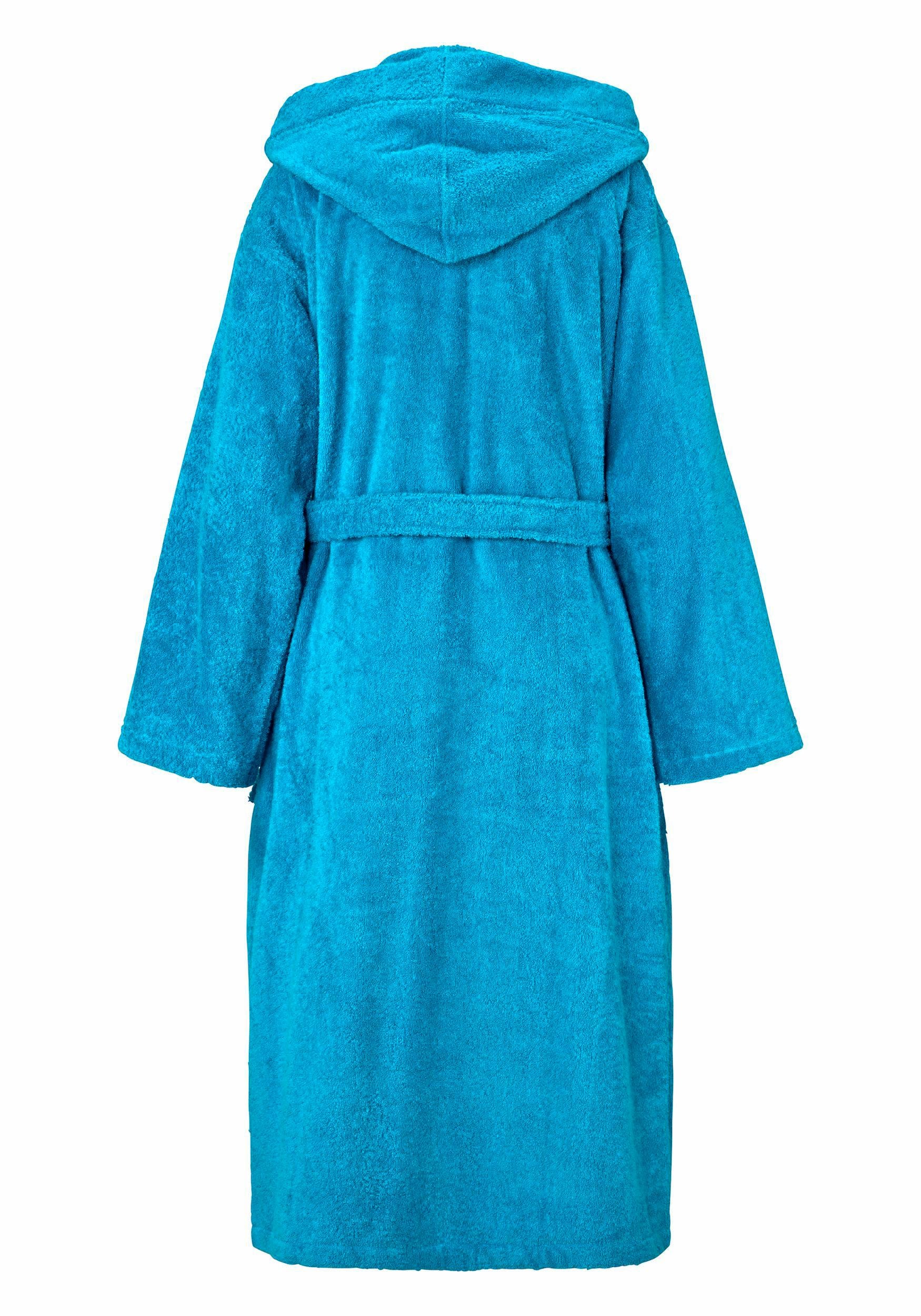 KangaROOS Unisex-Bademantel »Cassidy, für Damen & Herren, Standardlänge & Überlänge«, (1 St.), mit Taschen, Männer und Frauen, Baumwolle, Reise, Hotel, Sauna, S-3XL
