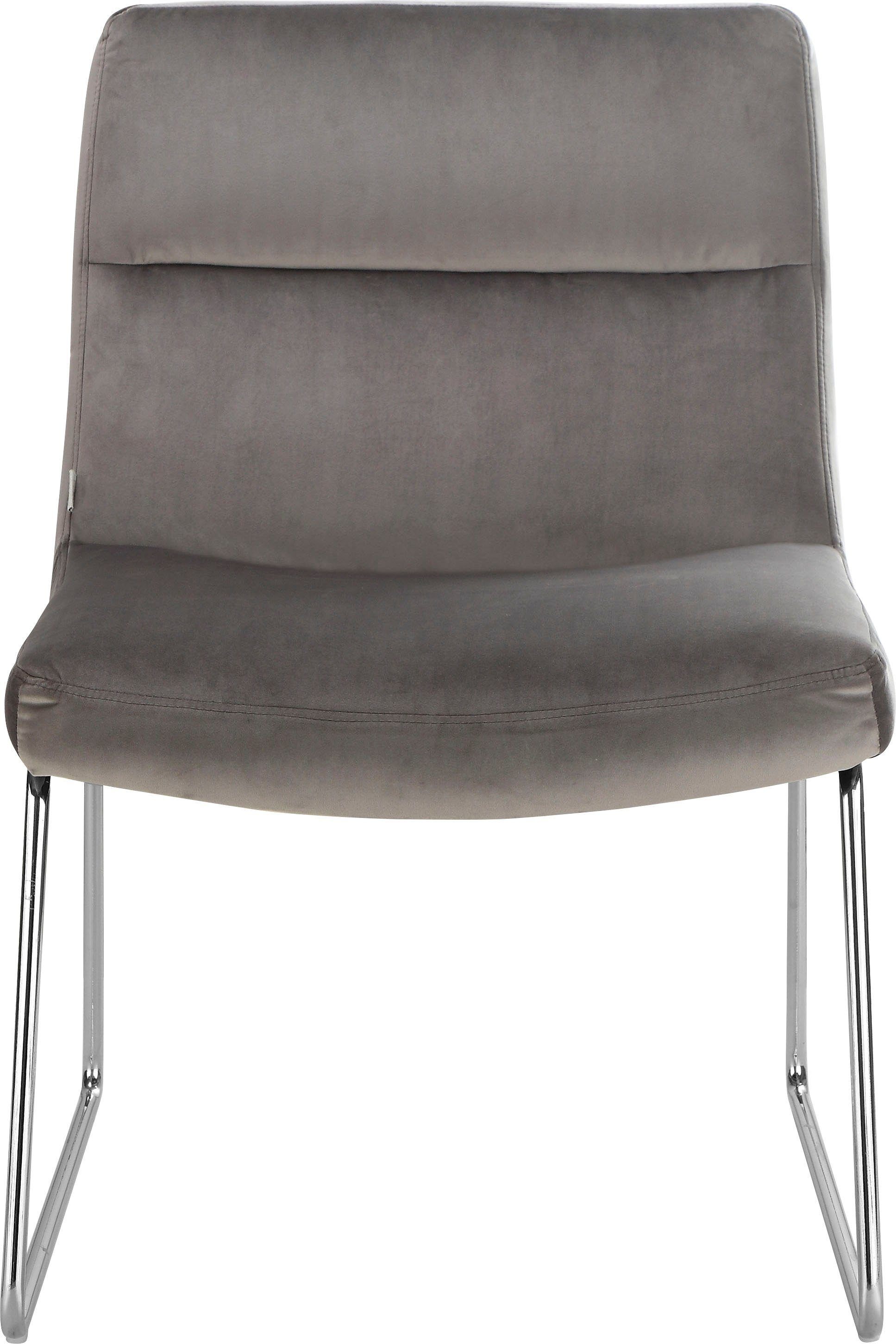 andas Sessel »Gil, Loungesessel Wohnzimmer,«, Samtvelours Bezug, in drei Farbvarianten, Sitzhöhe 47,5 cm