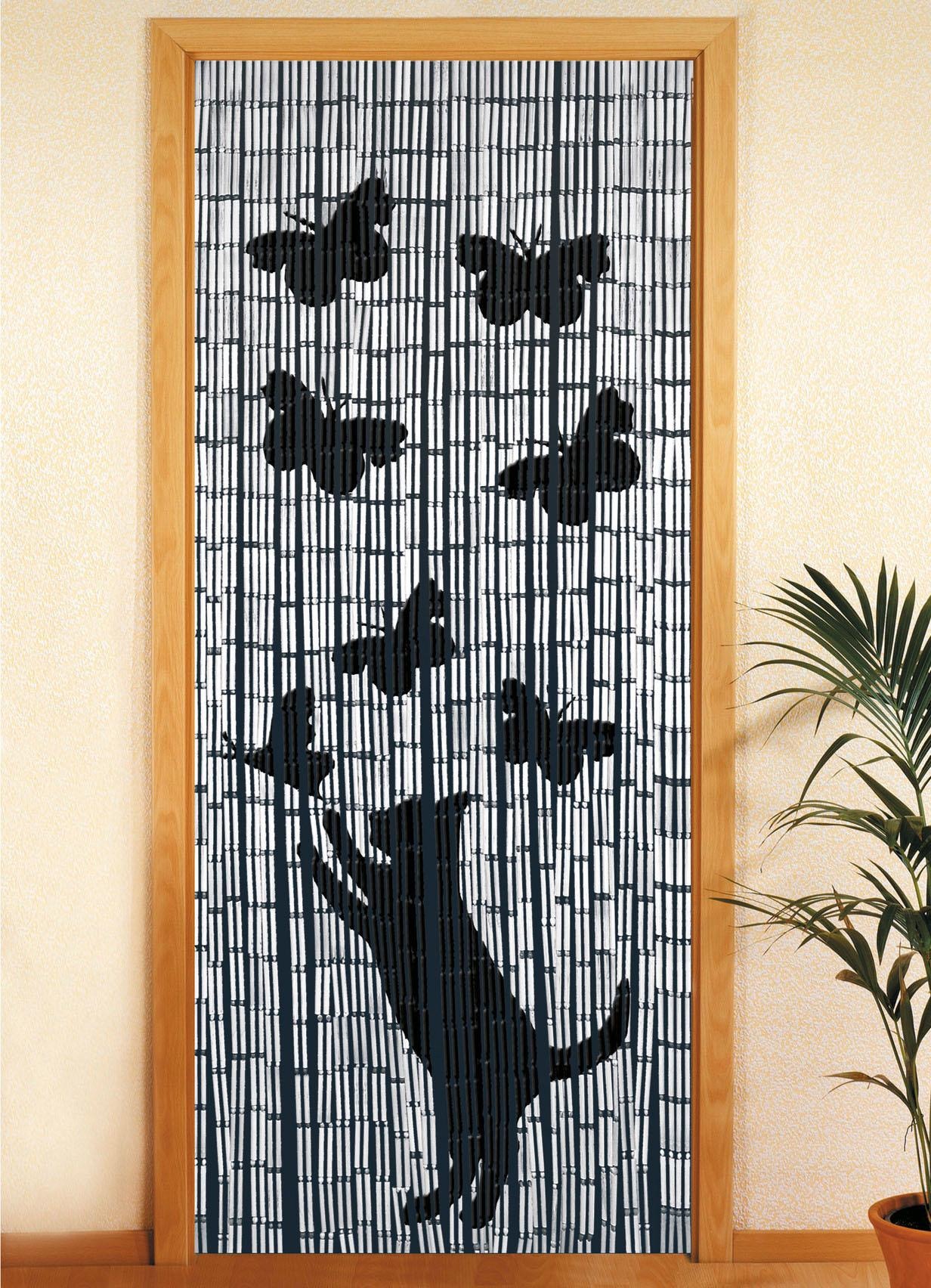 WENKO Türvorhang »Katze&Schmetterling«, (1 St.), handgearbeitet