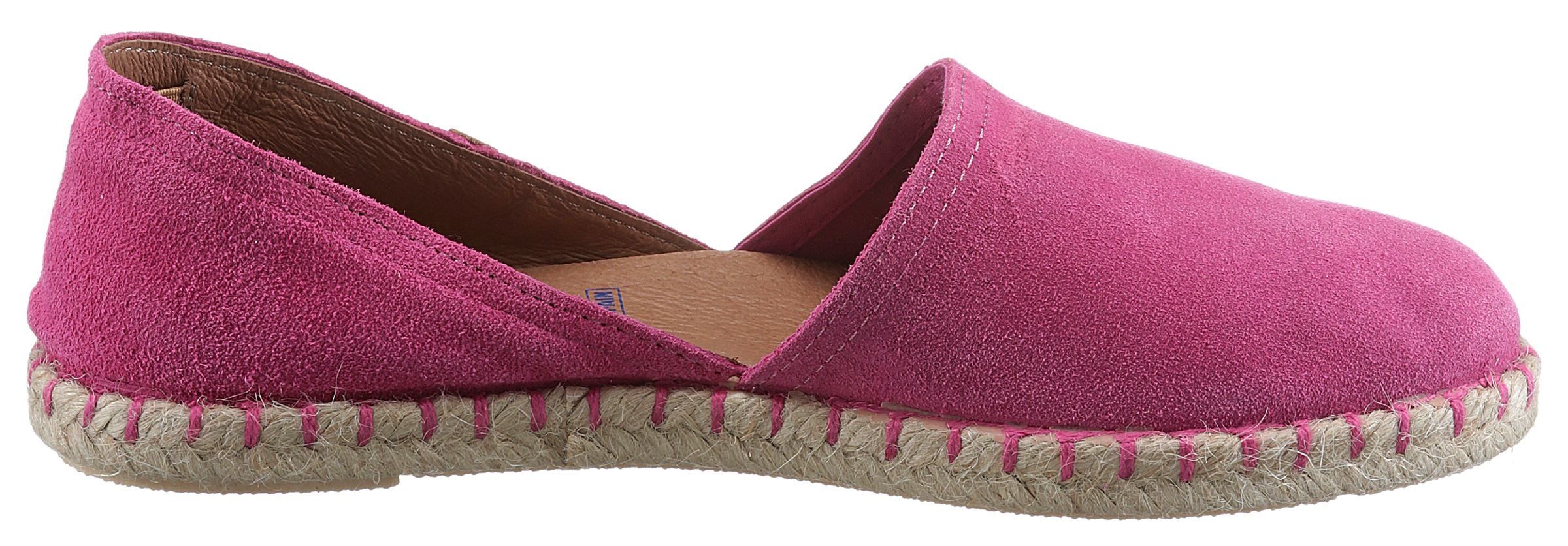 VERBENAS Espadrille »CARMEN SERRAJE«, Schlupfschuh, Sommerschuh, Loafer mit typischem Jute-Rahmen