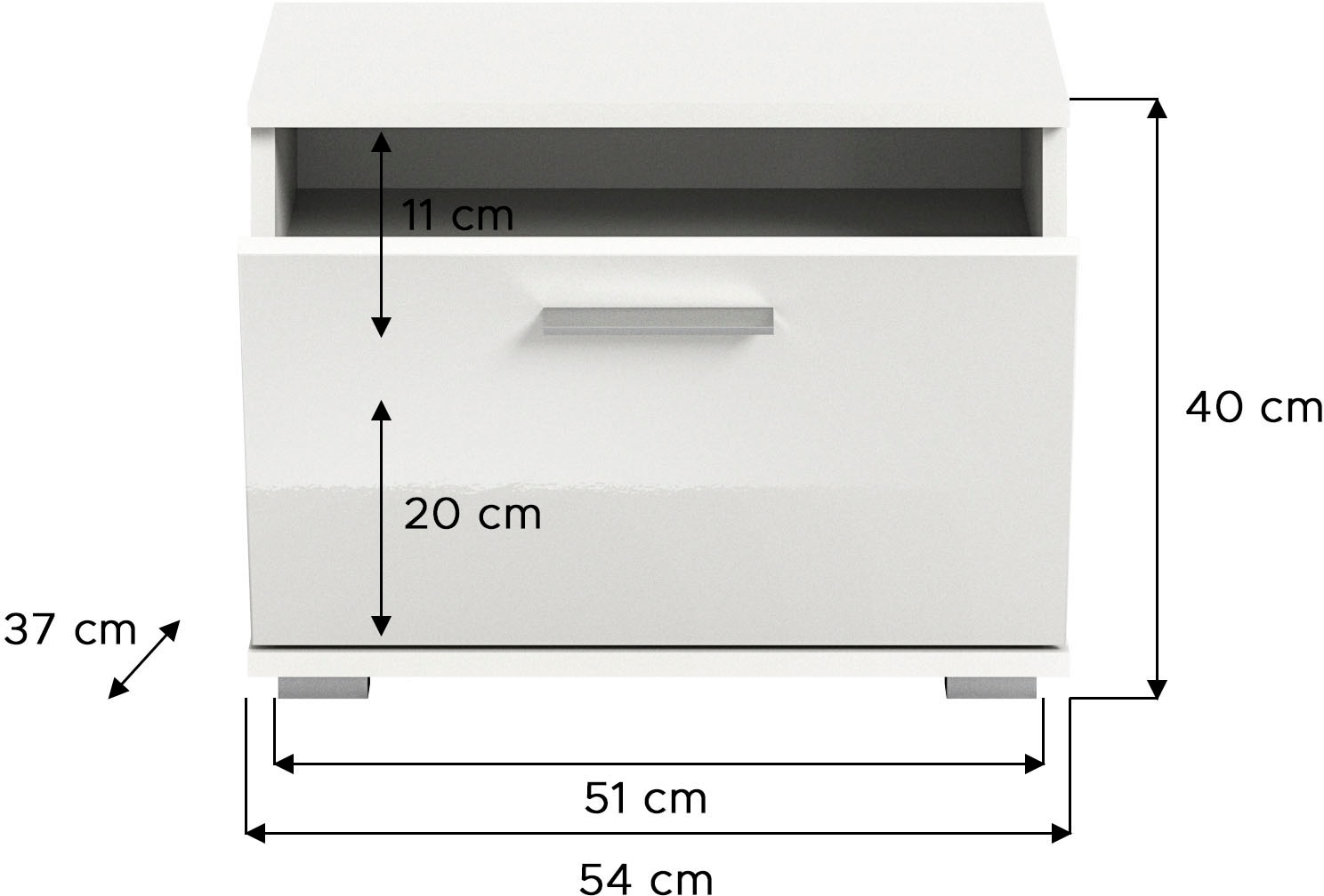 INOSIGN Garderoben-Set »Valge, Breite 110 cm, 3-teiliges Set, bestehend aus:«, (3 St.), Garderobenschrank, Sitzbank und Garderobenpaneel