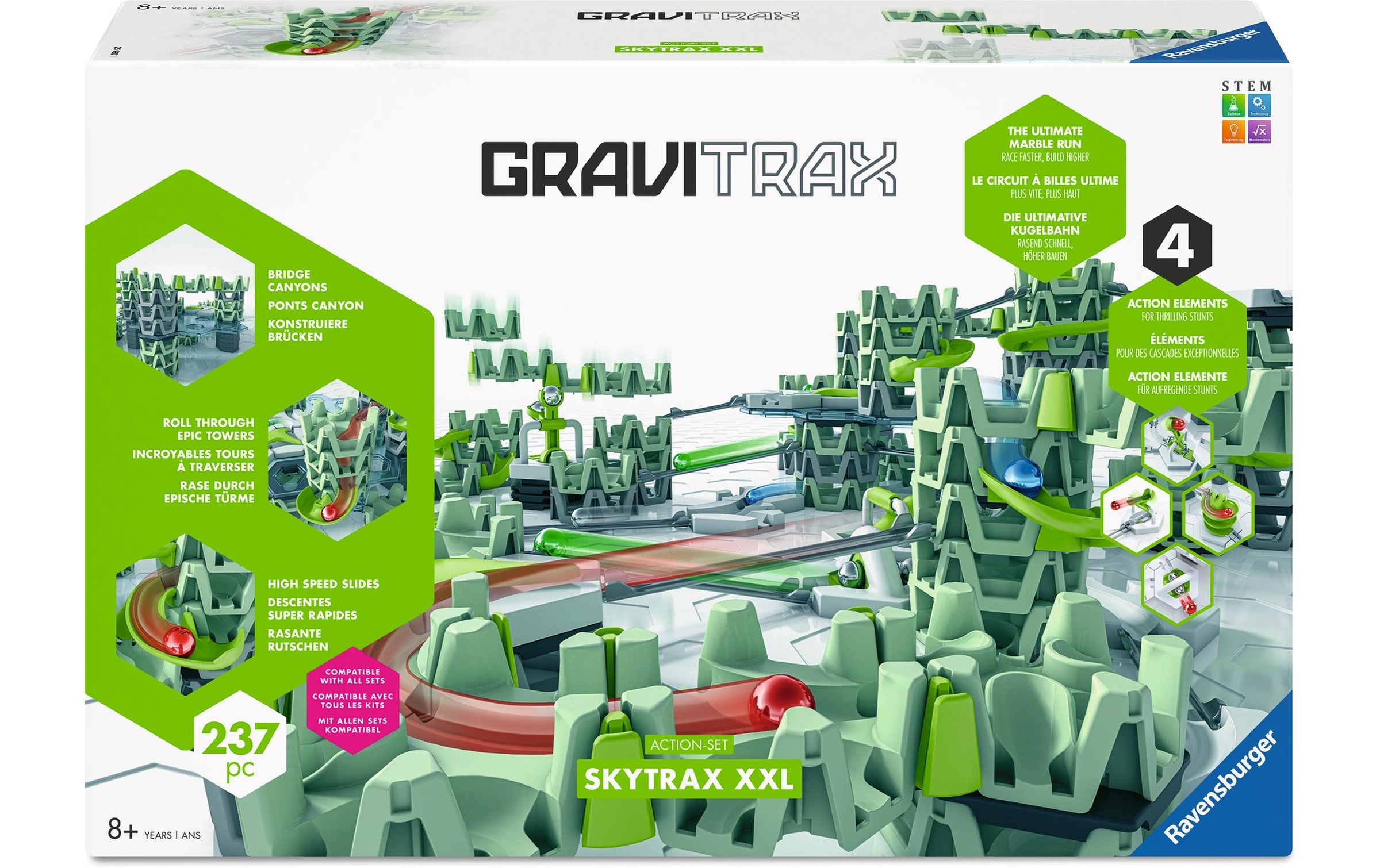 Ravensburger Kugelbahn "GraviTrax Action-Set XXL Skytrax"