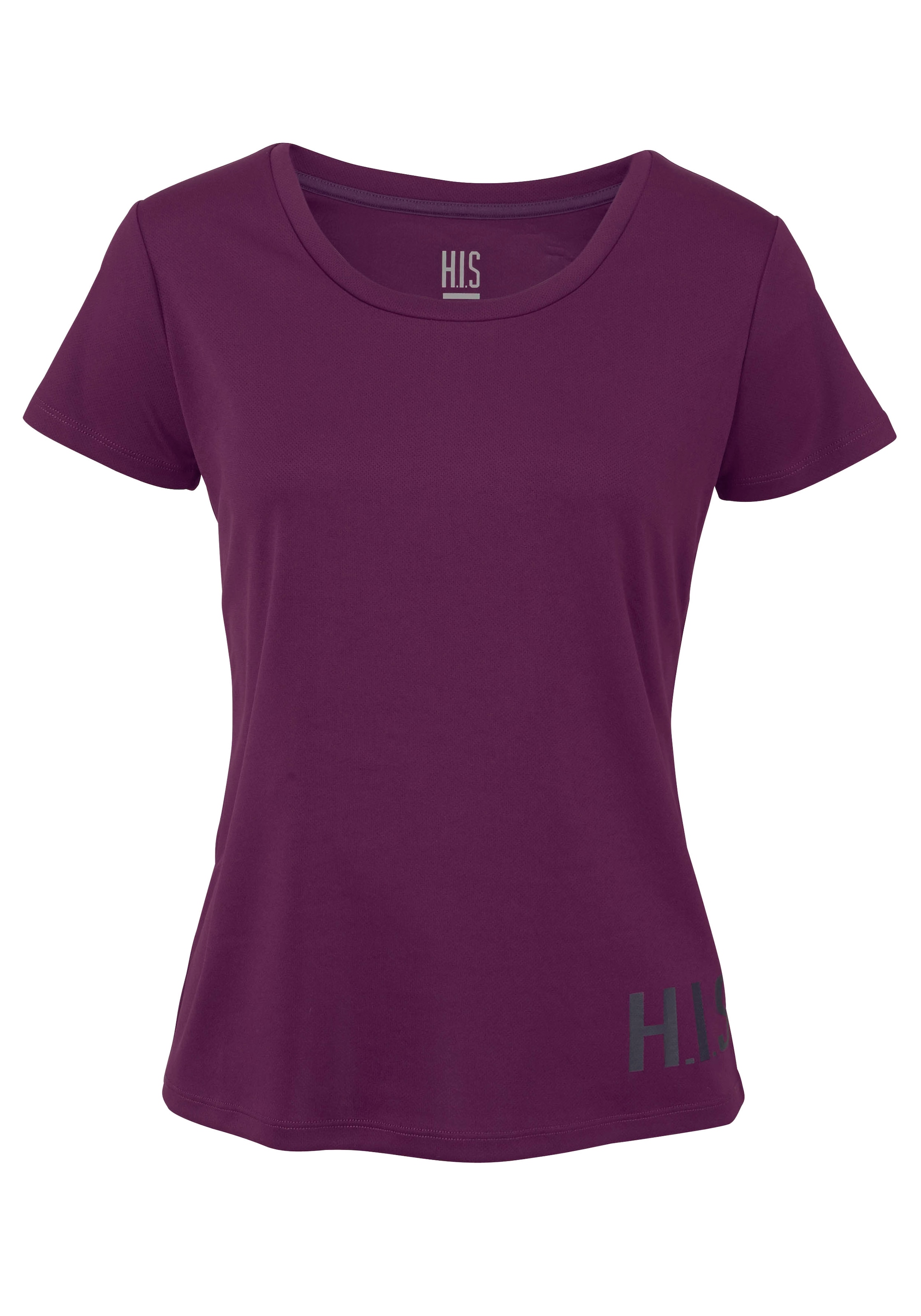 H.I.S Funktionsshirt, (Spar-Set, 2er-Pack), figurbetonter Schnitt, sportlicher Look, mit trendigem Logodruck