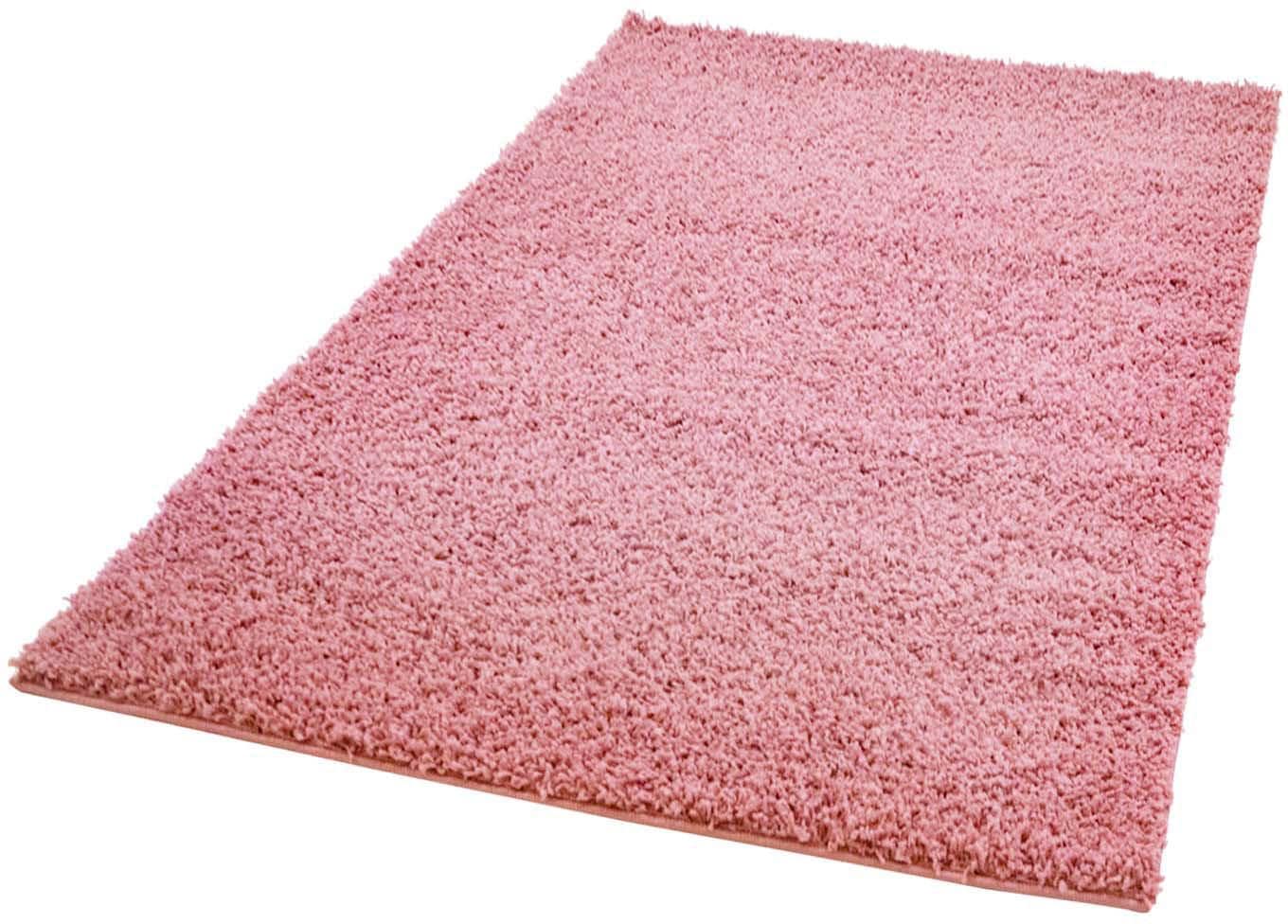 Carpet City Hochflor-Teppich »Pastell Shaggy300«, rechteckig, 30 mm Höhe, Shaggy Hochflor Teppich, Uni Farben, Weich