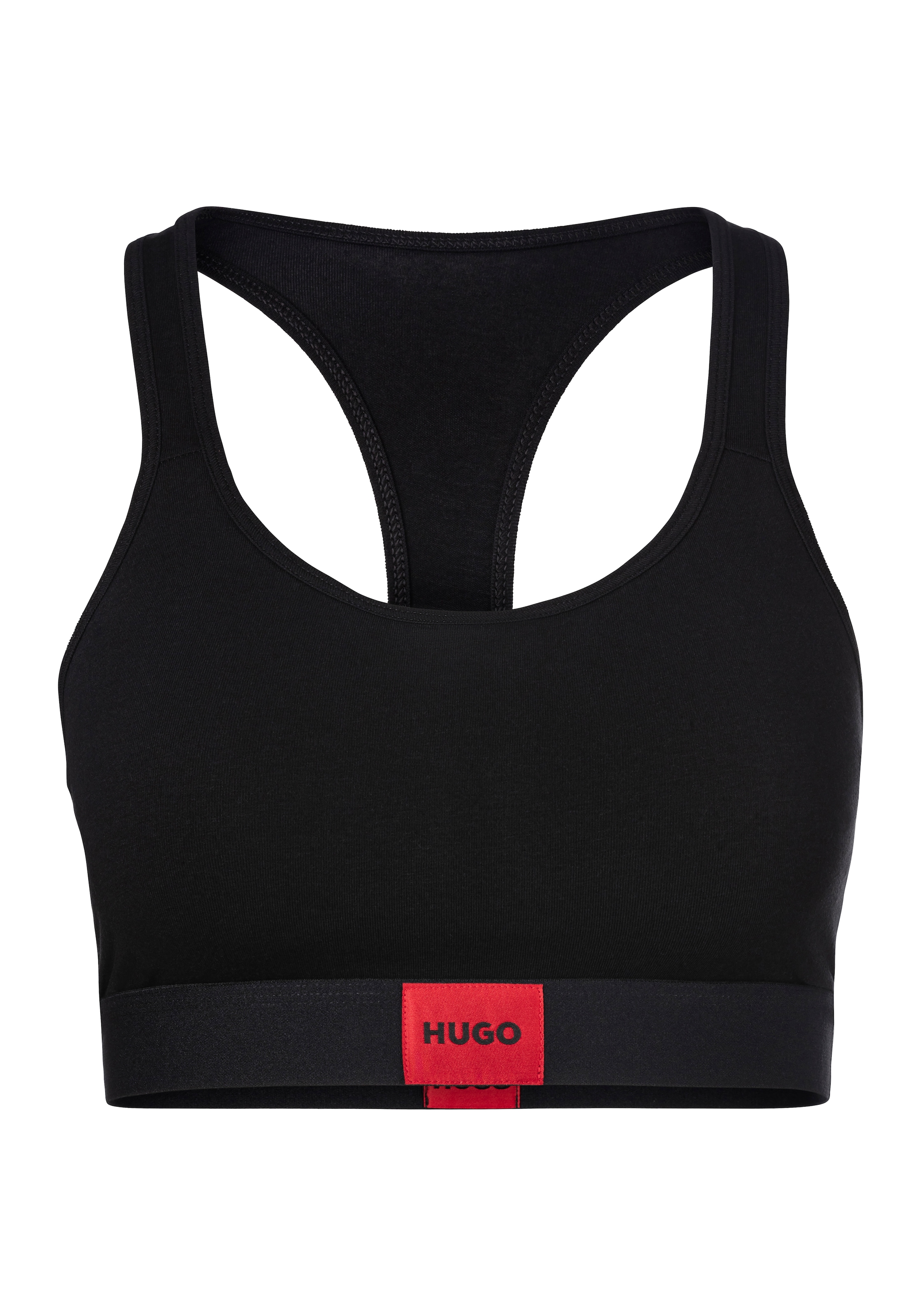 HUGO Bralette-BH »BRALETTE PAD.RED LAB«, mit aufgesticktem HUGO BOSS Logo