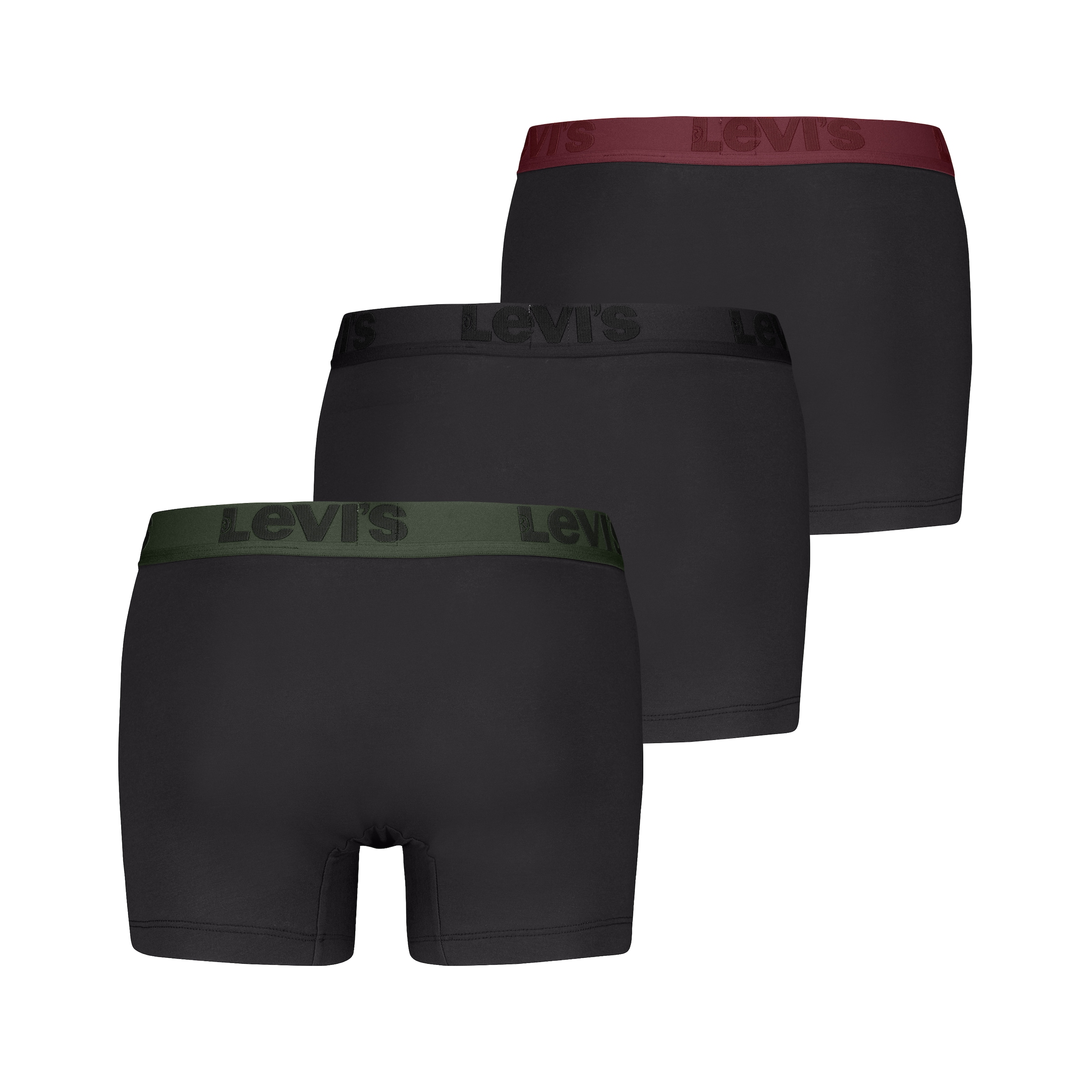 Levi's® Boxershorts »LEVIS MEN PREMIUM BOXER BRIEF 3P«, (3er Pack), mit breitem Logobund