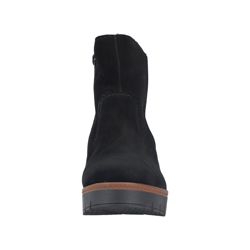 Rieker Winterstiefelette, Keilboots, Basic-Stiefelette mit Innenreissverschluss, schmale Form