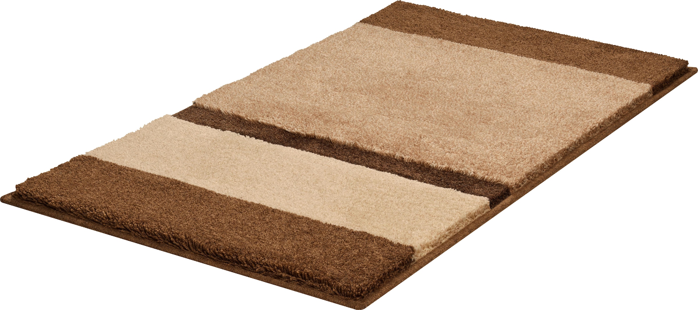 Grund Badematte »Room«, rutschhemmend beschichtet, fussbodenheizungsgeeignet, besonders dichter Flor, Badematte mit Streifen