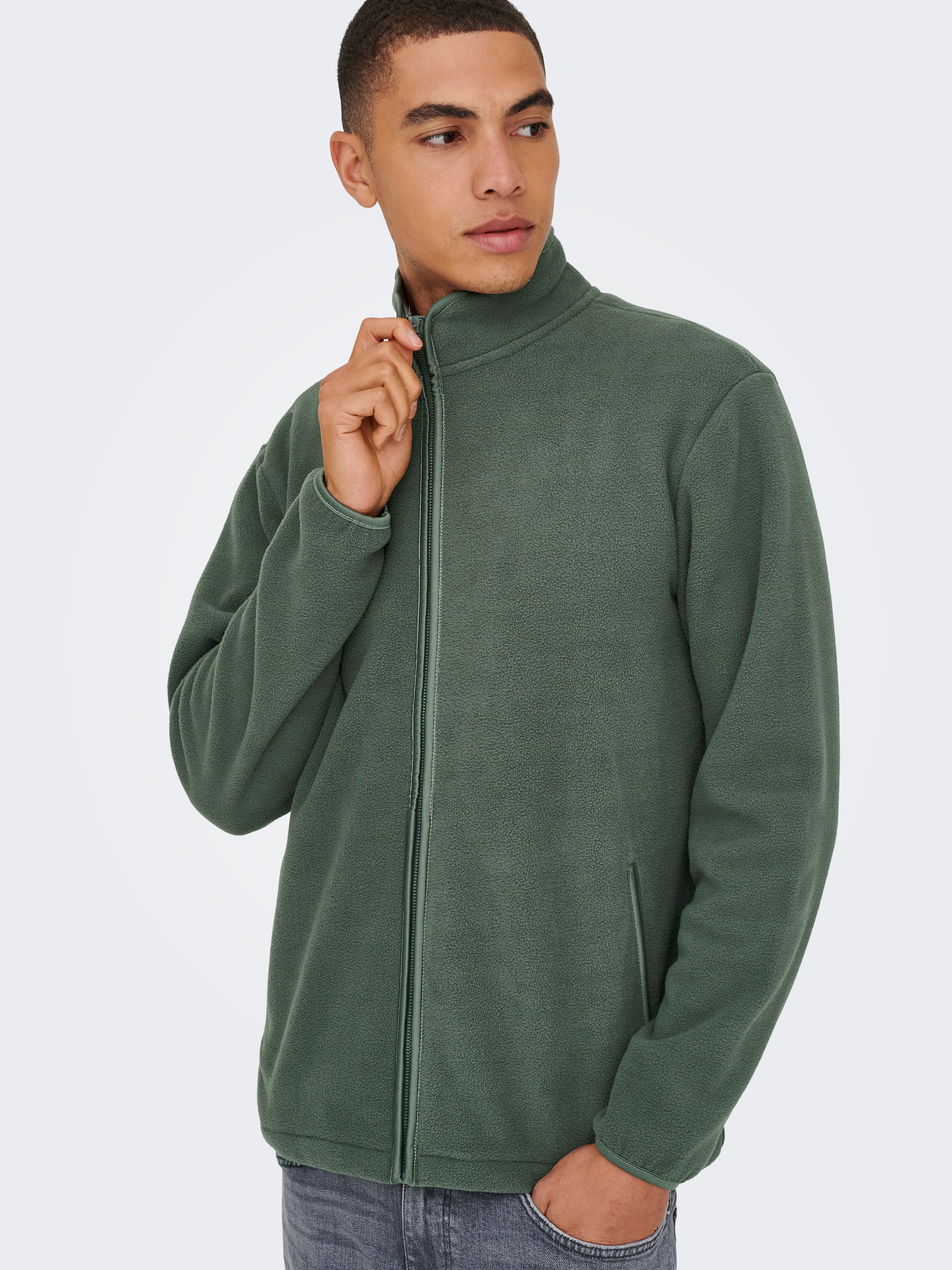 ONLY & SONS Kapuzensweatjacke »ONSAKEEM FULL ZIP REG SWEAT OTL«