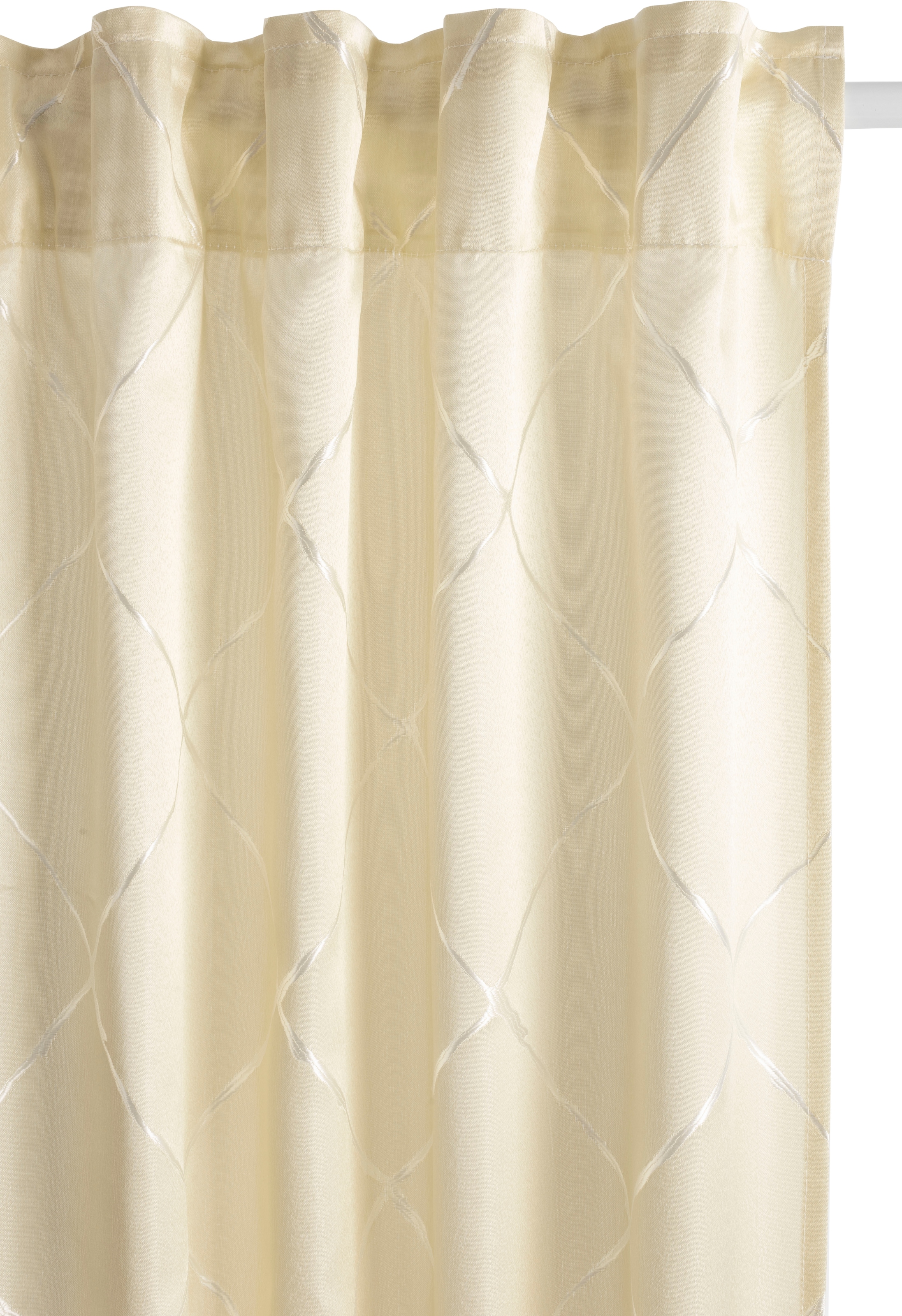 ❤ Leonique Vorhang »Belle«, (1 St.), monochrom, verschiedene Grössen  blickdichter Jacquard kaufen im Jelmoli-Online Shop