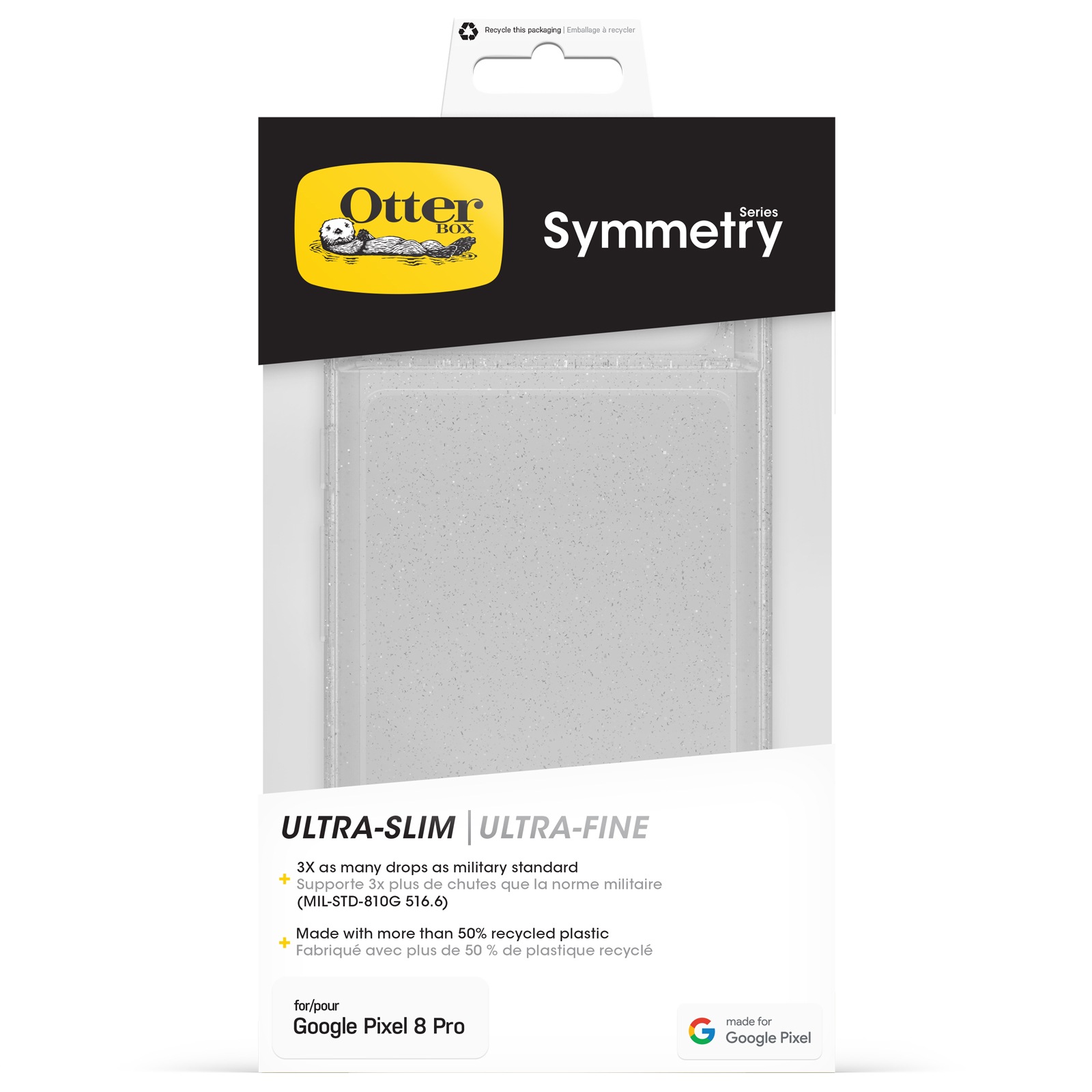 Otterbox Backcover »Symmetry Hülle für Google Pixel 8 Pro«, Google Pixel 8 Pro, stossfest, sturzsicher, schützende dünne Hülle