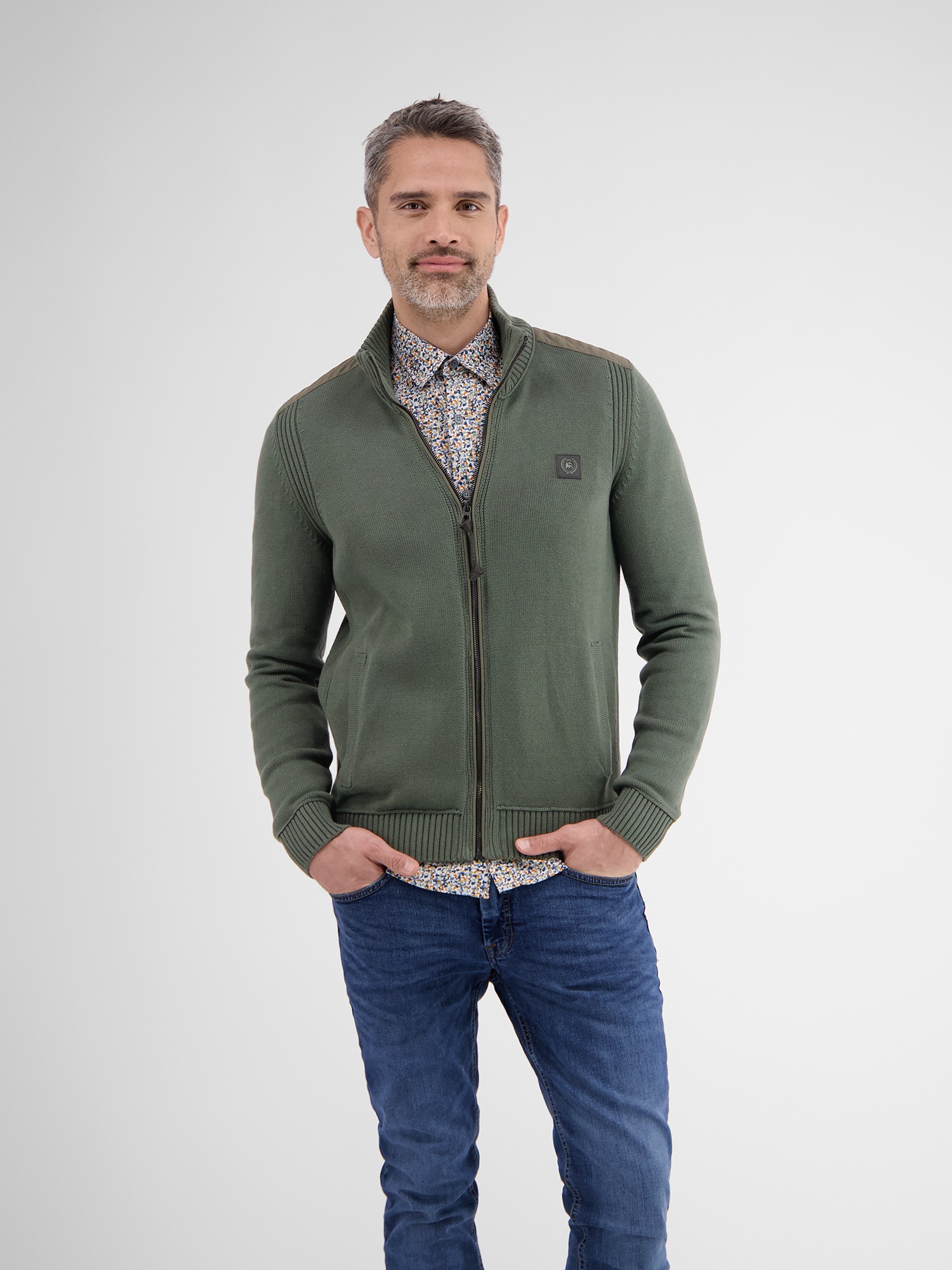 LERROS Strickjacke »LERROS Strickjacke unifarben«