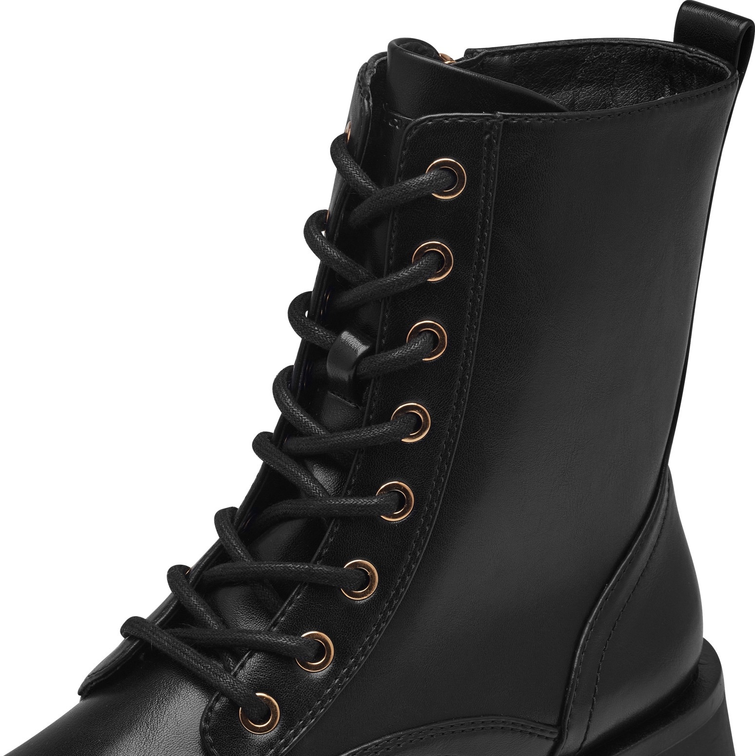 Tamaris Schnürboots, Blockabsatz, Schnürstiefelette, Chunky Boots mit Innenreissverschluss