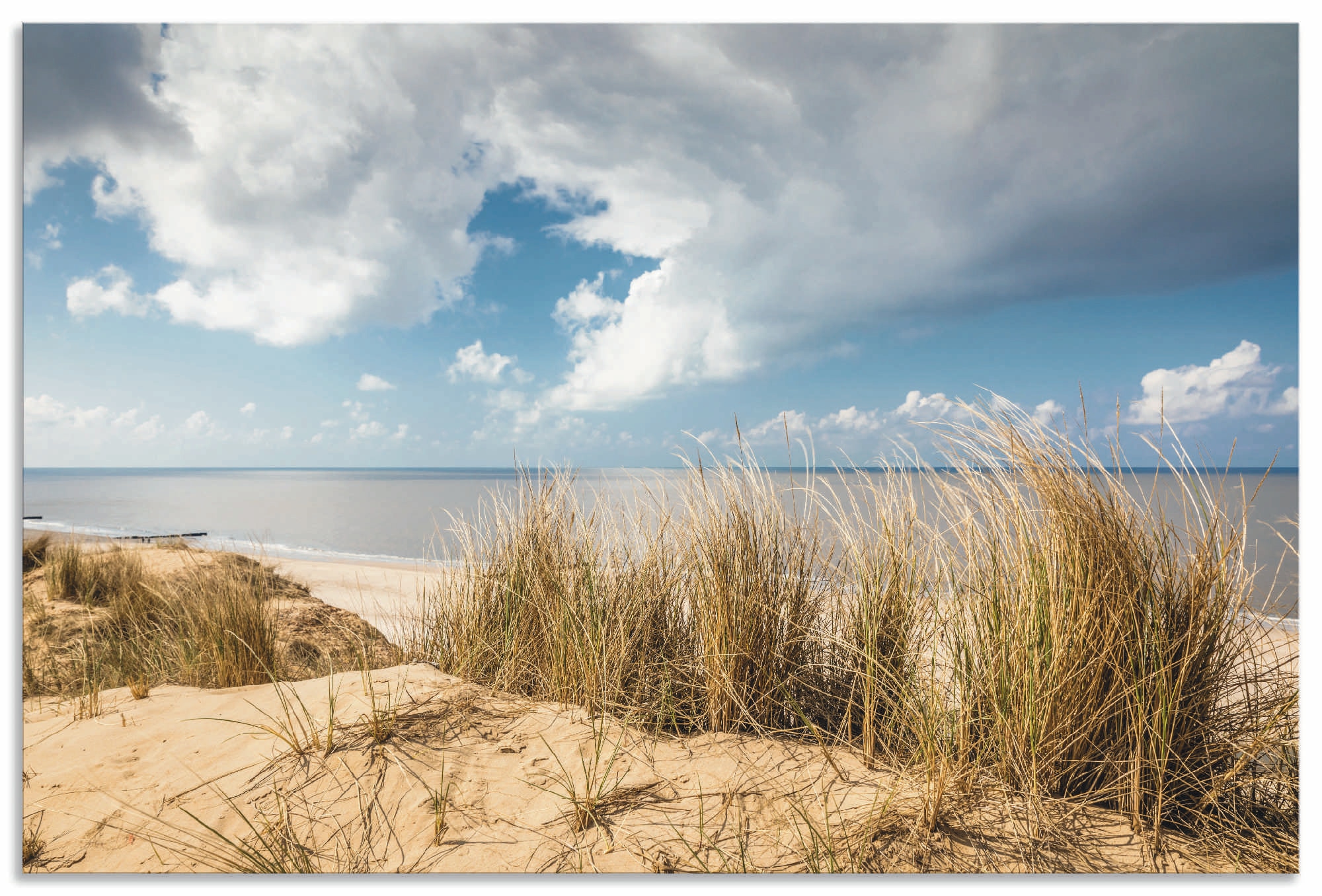 Artland Wandbild »Weg durch die Dünen am Roten Kliff«, Strandbilder, (1 St.), als Alubild, Outdoorbild, Leinwandbild, Poster in verschied. Grössen