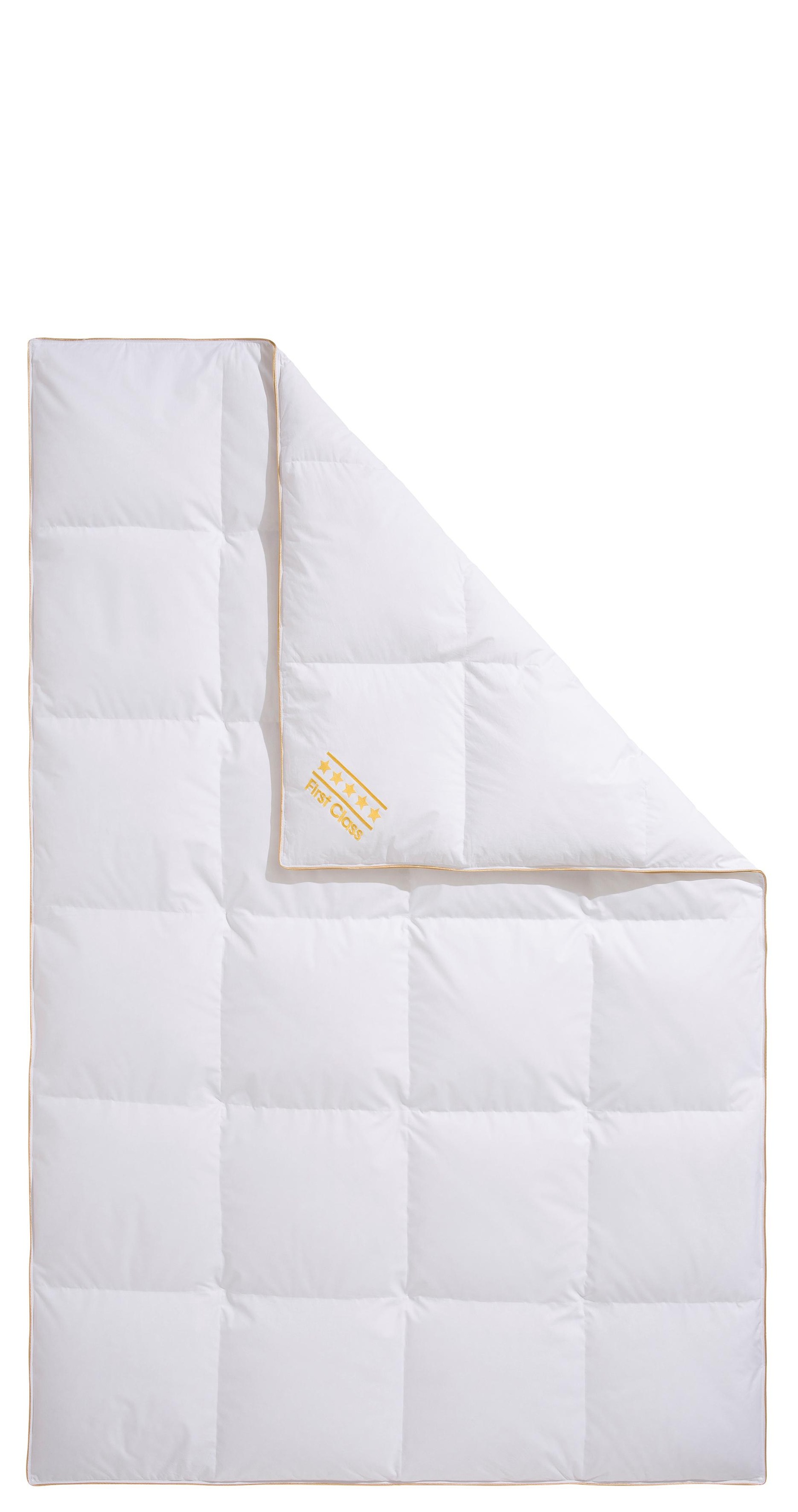 OBB Daunenbettdecke "Emilias, Bettdecken für Sommer & Winter, Ganzjahresdecke" normal Füllung 90% Daunen, 10%Federn 1 Stk. tlg. Bettdecke 135x200 cm, 155x220 cm & weitere Größen, Made in Germany