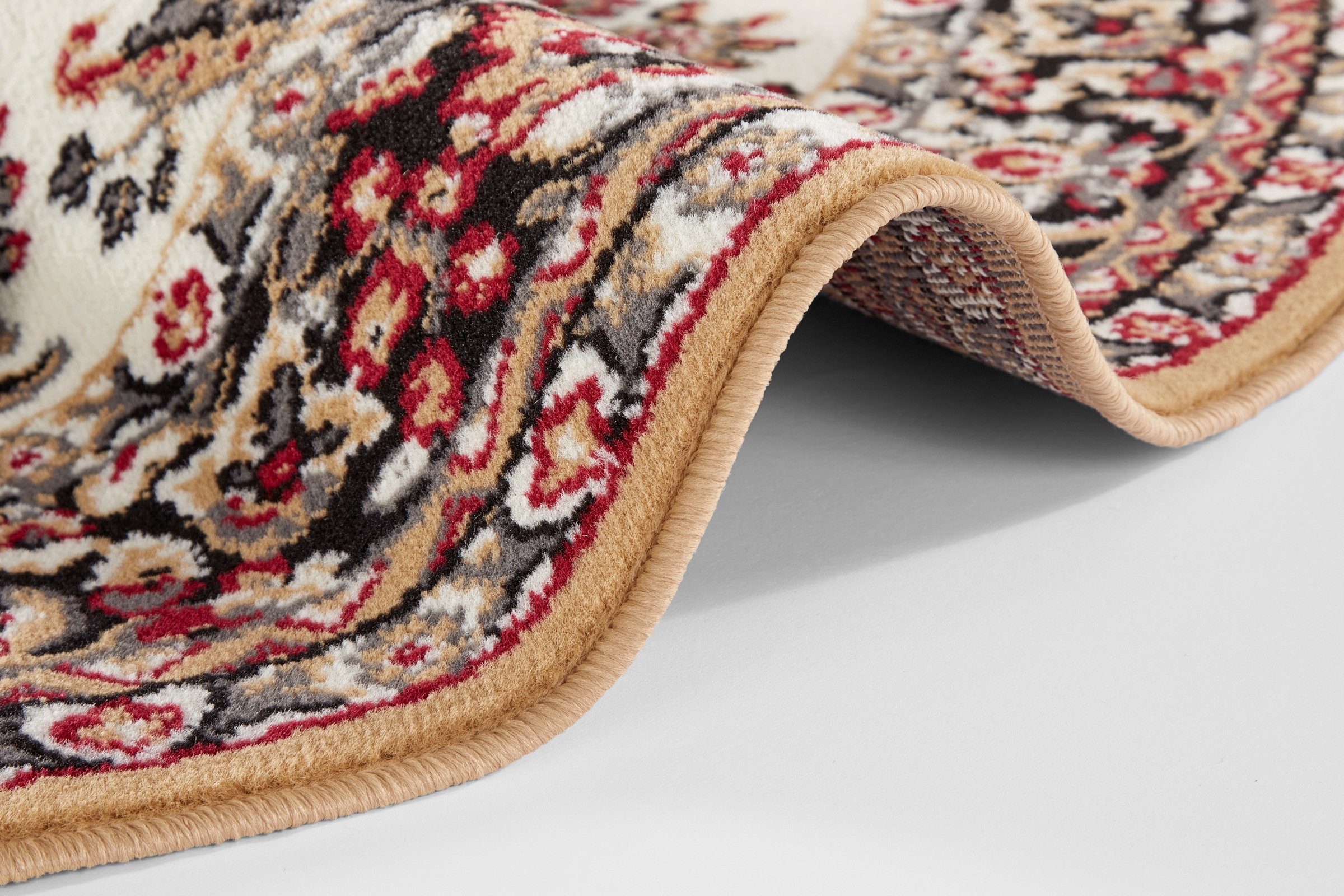HANSE Home Teppich »Halton«, rechteckig, 8 mm Höhe, Kurzflor, Orient-Optik, mit Bordüre, Läufer, pflegeleicht, gekettelt
