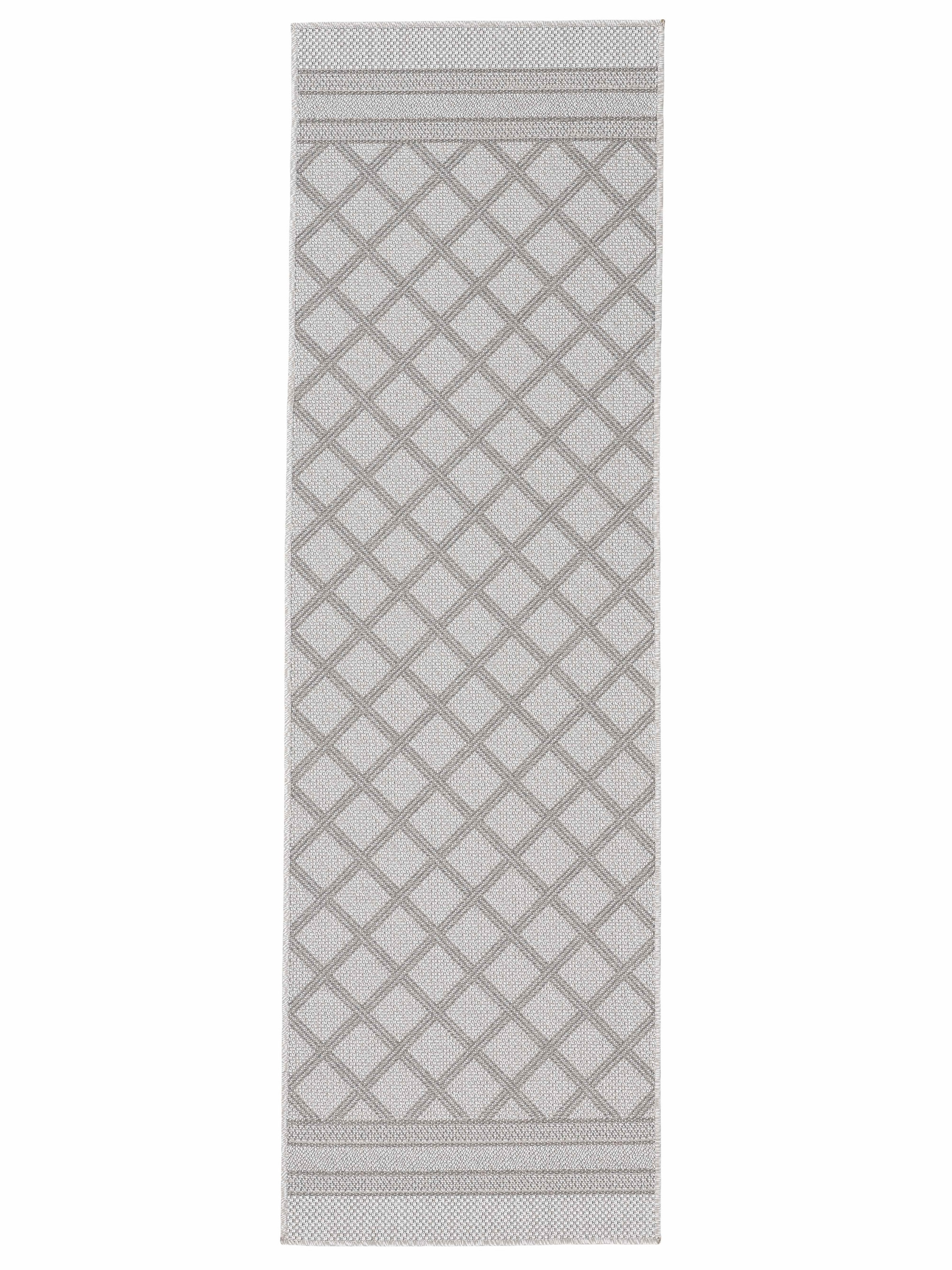 carpetfine Läufer »Boho 104«, rechteckig, 4 mm Höhe, robustes Flachgewebe, Sisal Optik, UV-beständig, Aussenbereich