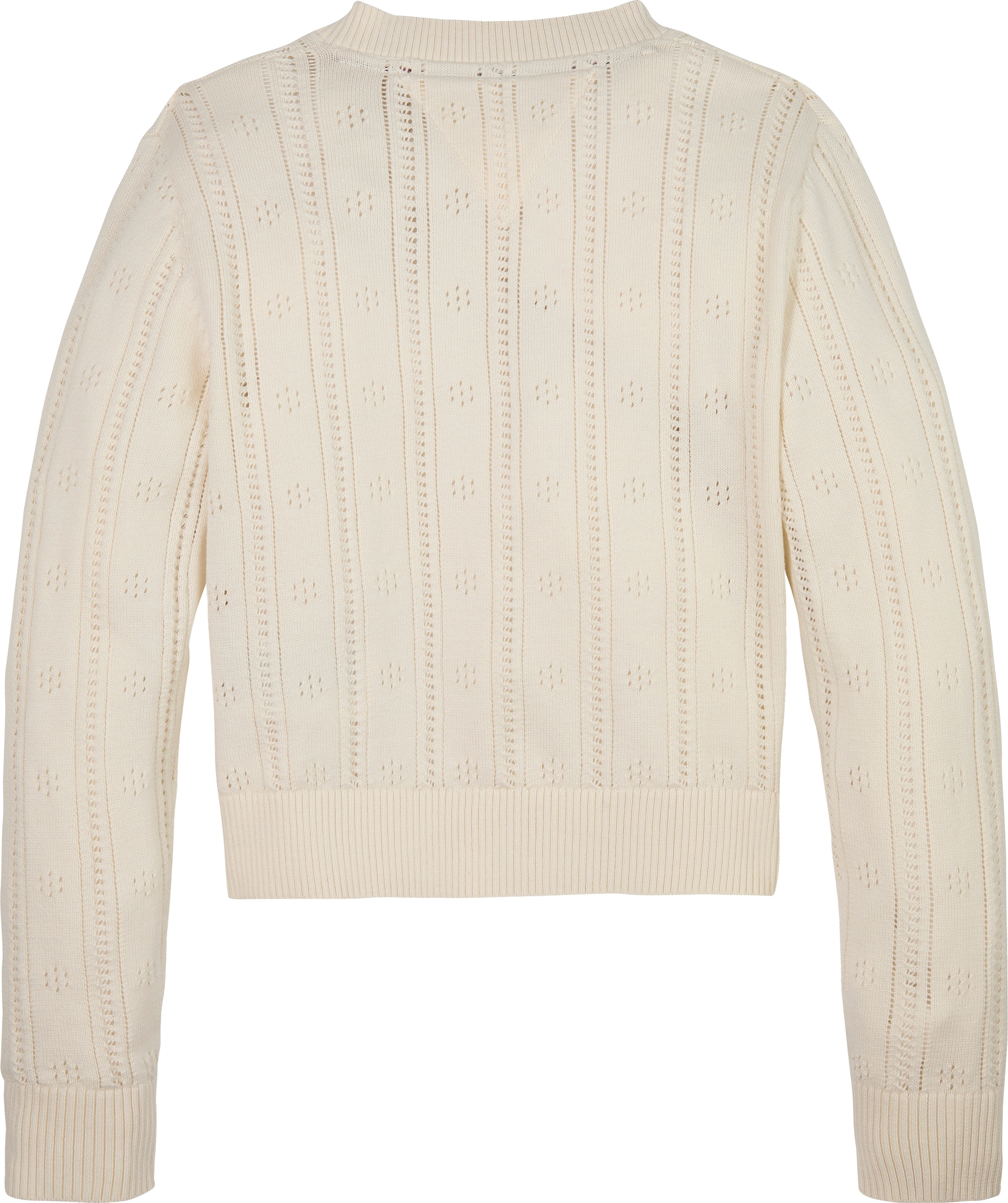 Tommy Hilfiger Strickjacke »POINTELLE CARDIGAN LS«, für Kinder bis 16 Jahre, mit süssem Muster