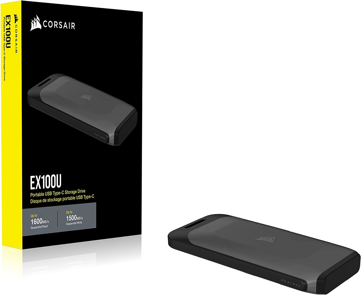 Corsair externe SSD »EX100U Portable USB Storage«, Anschluss USB-C