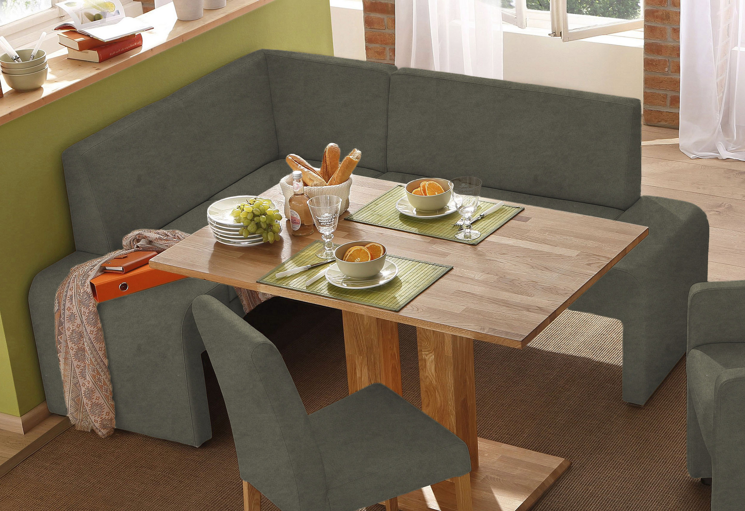 Home affaire Eckbank "Bologna" in 2 Grössen (langer Schenkel 180 oder 200 cm), verschiedene Qualitäten