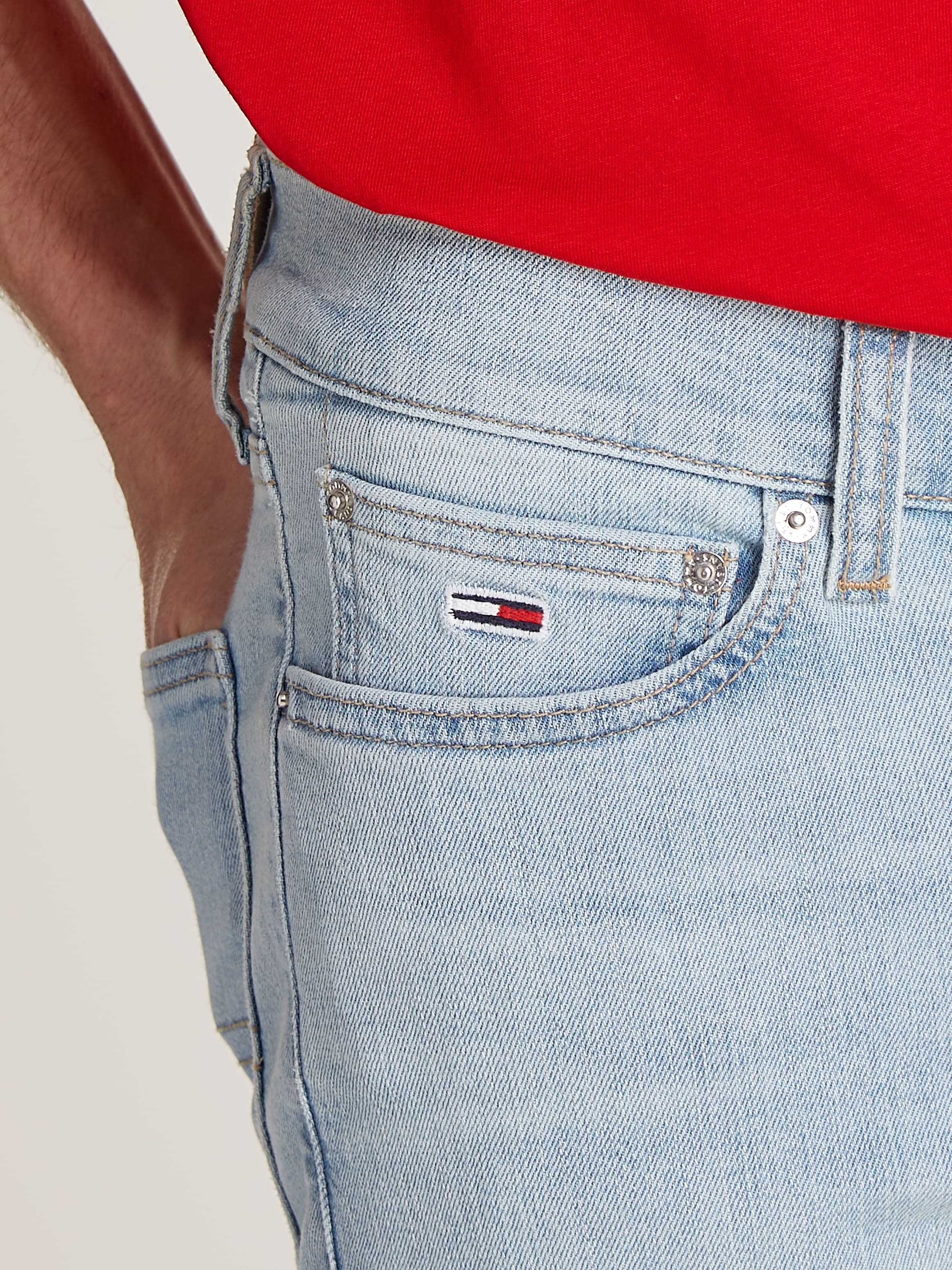 Tommy Jeans Skinny-fit-Jeans »SIMON SKNY«, mit Logoprägung