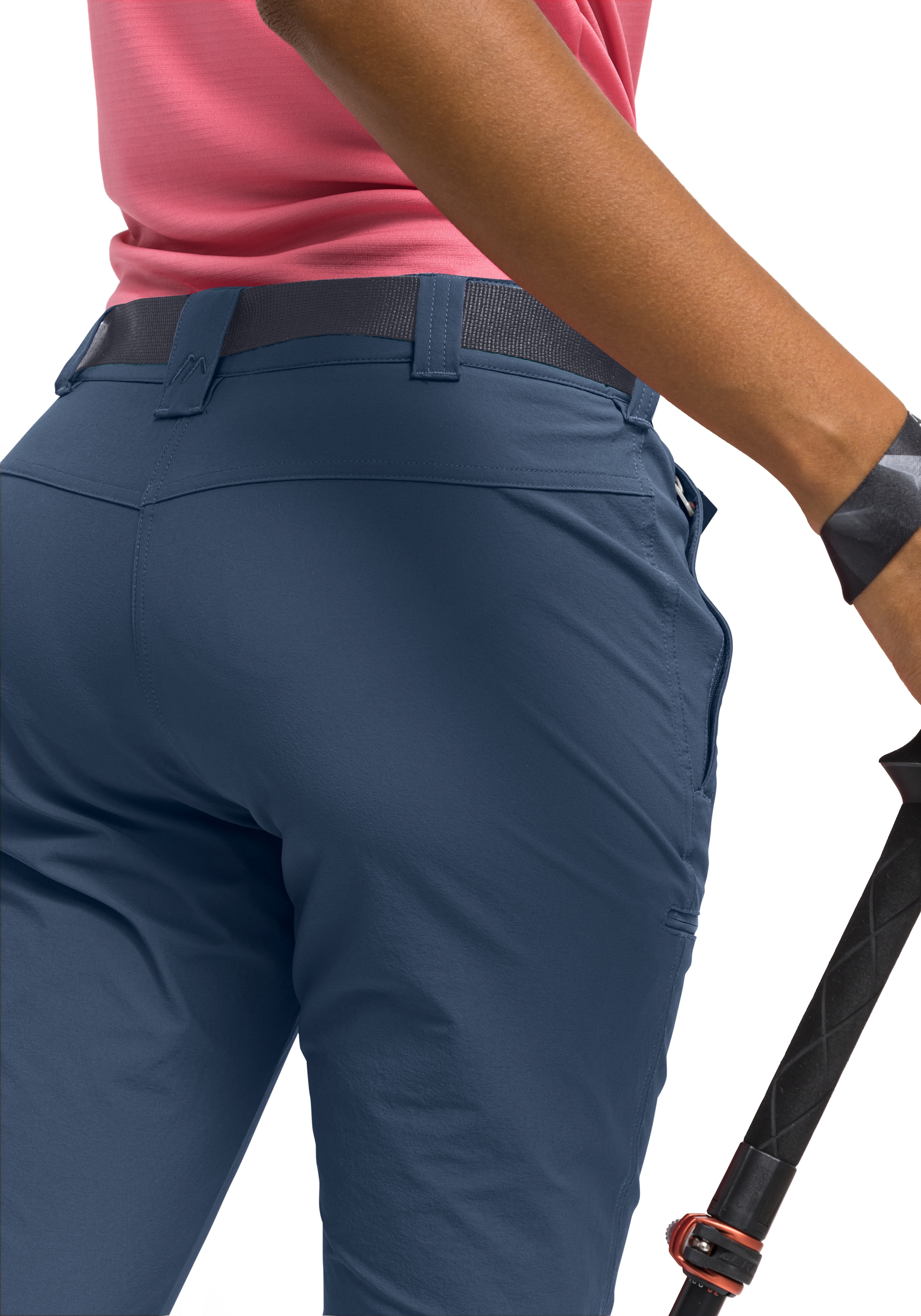 Maier Sports Caprihose »Inara slim 3/4«, Damen Wanderhose, atmungsaktive Outdoorhose, 3/4 Hose mit 3 Taschen