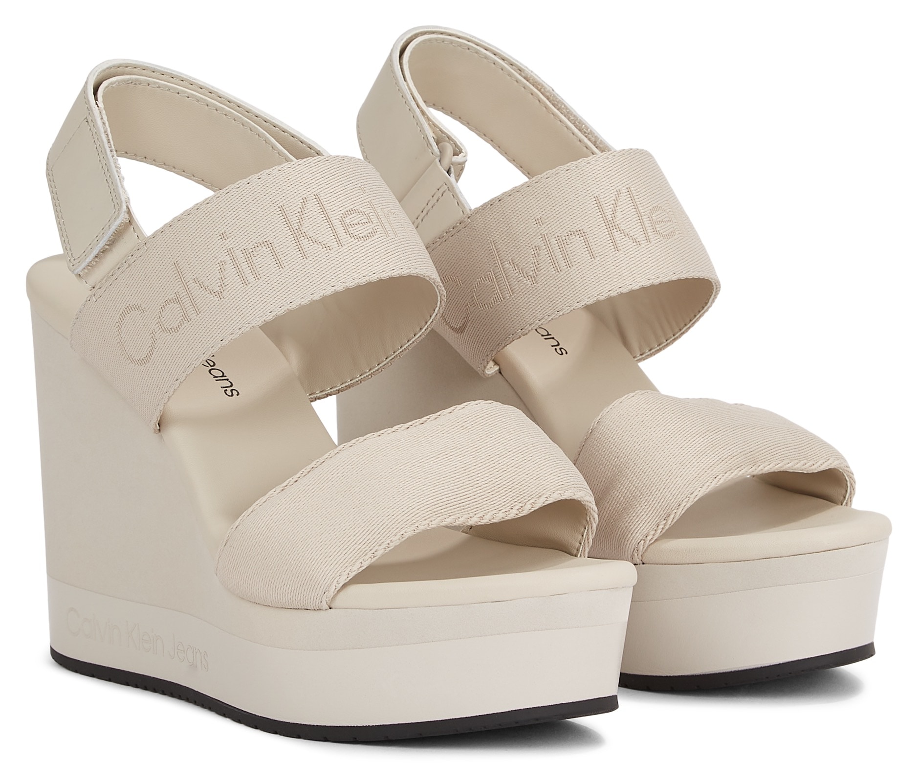 Keilsandalette »WEDGE SANDAL WEBBING IN MR«, Sommerschuh, Sandale, Keilabsatz, mit...