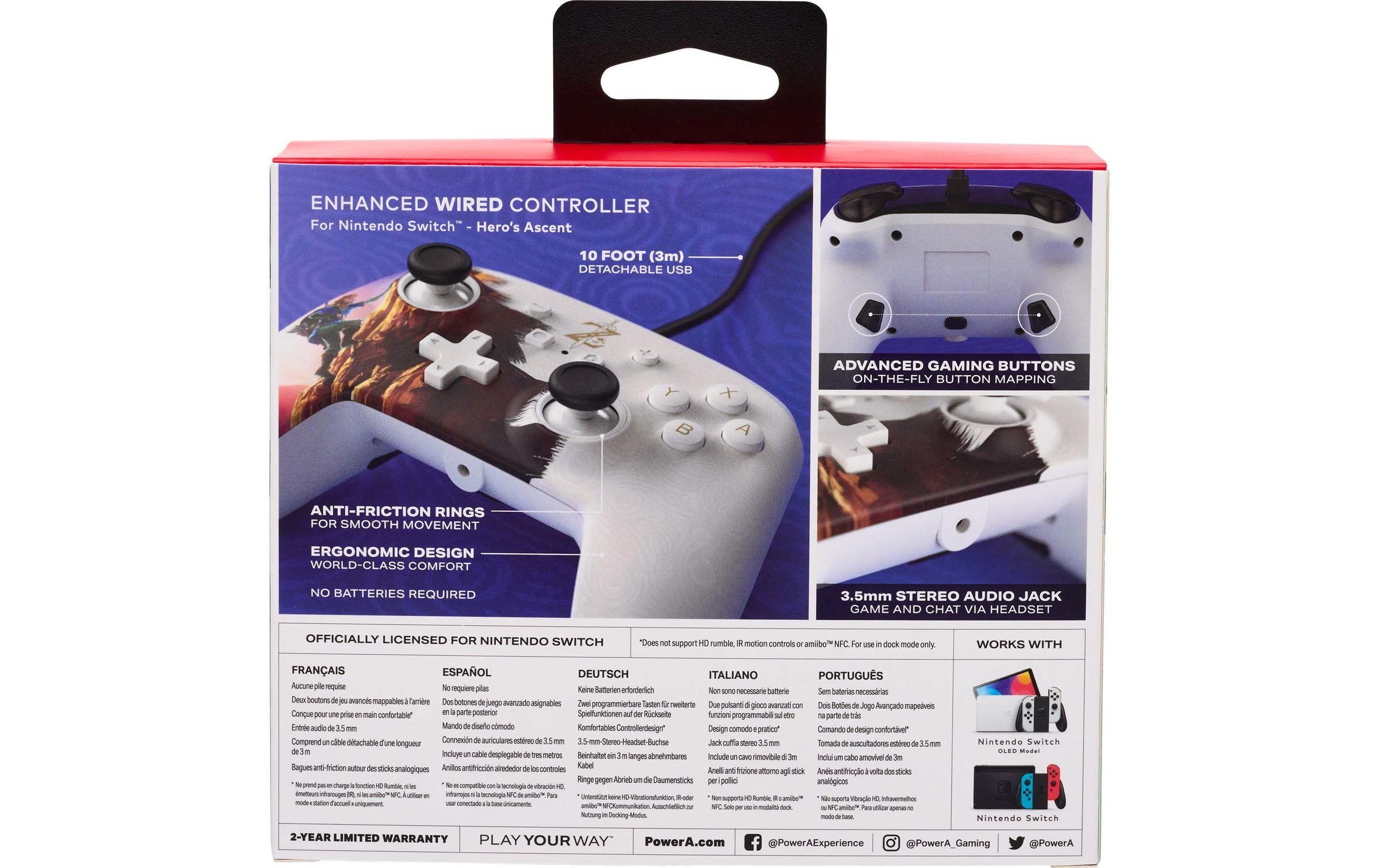 Controller »Power A Enhanced Wired Hero's Ascent«