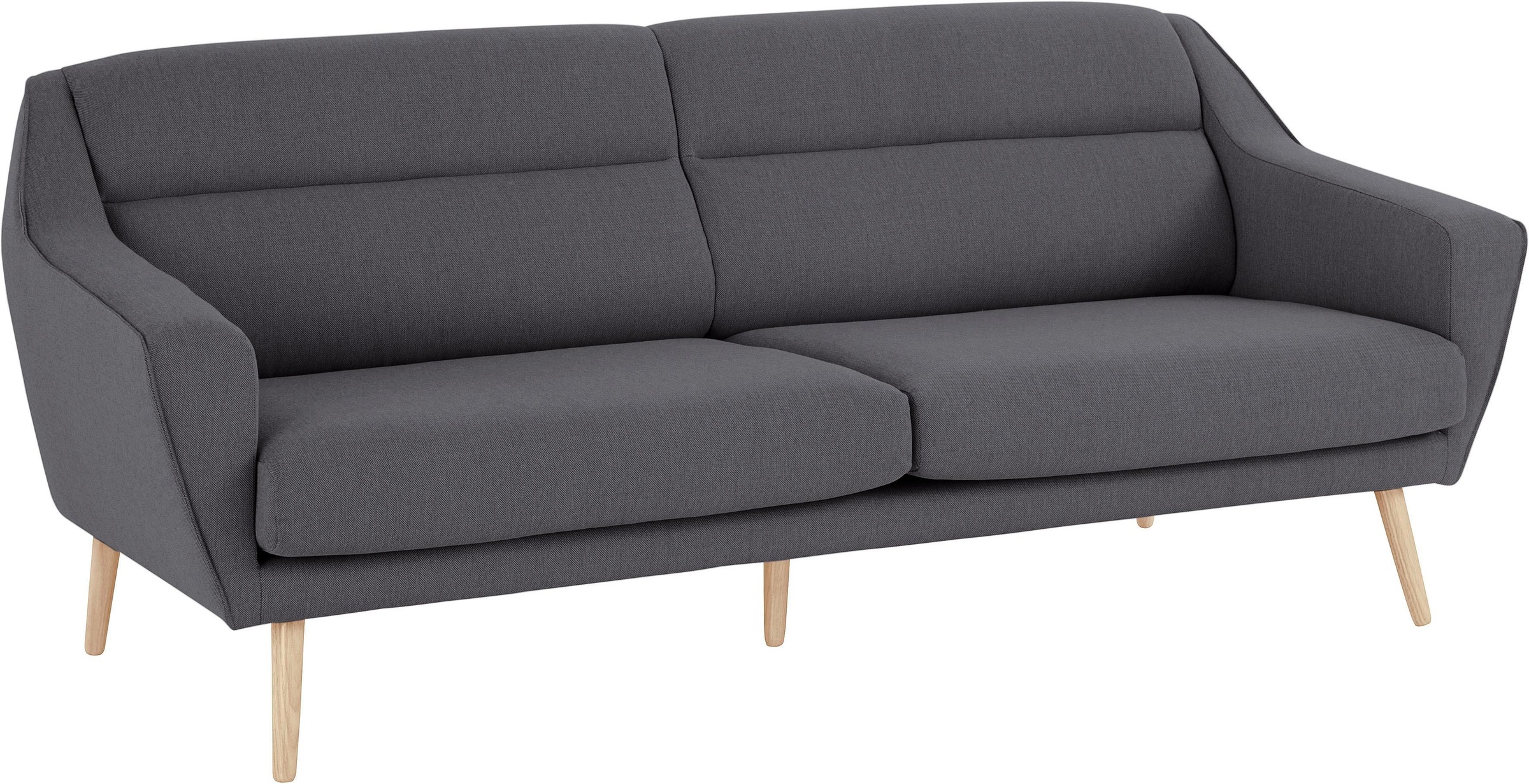 andas 3-Sitzer »Bille«, mit Naht im Rückenkissen und Eiche-Beinen, Design by Morten Georgsen