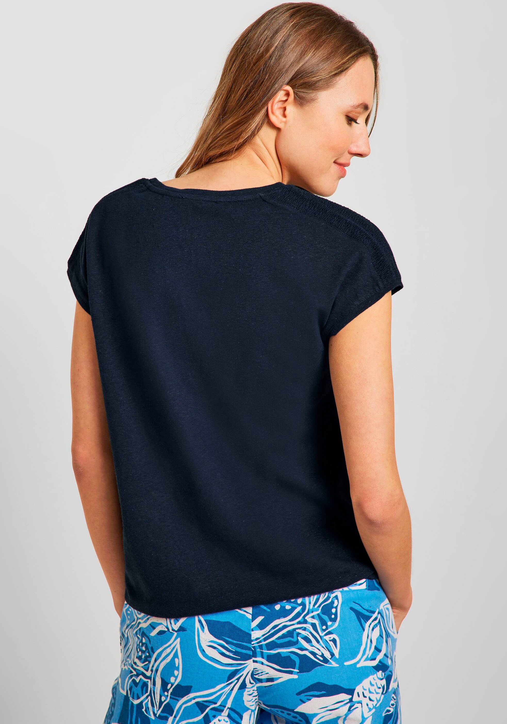 bei kaufen Jelmoli-Versand V-Ausschnitt Schweiz Cecil T-Shirt, mit online