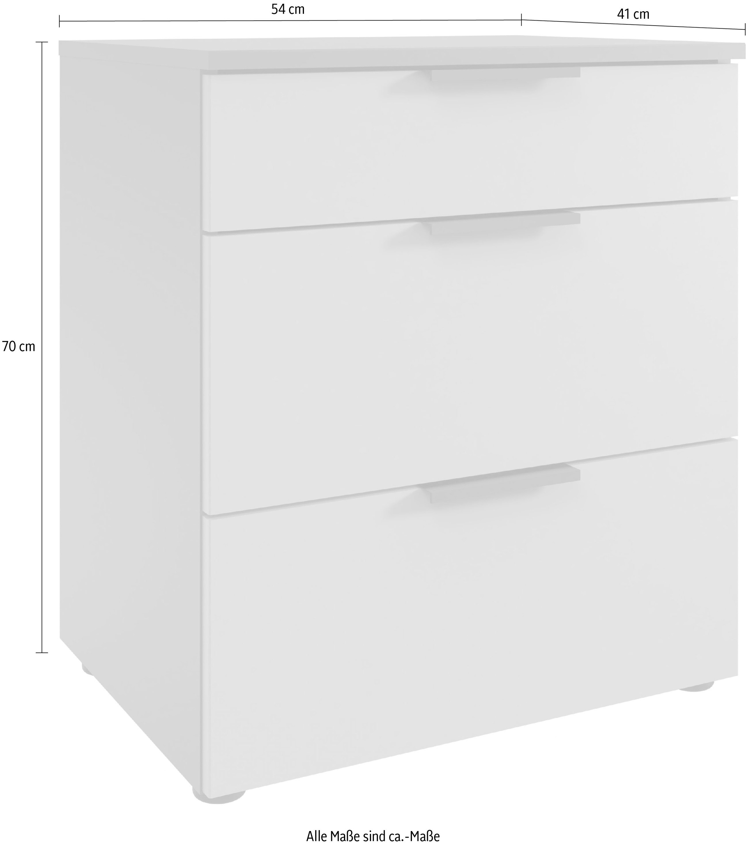 Wimex Nachtkommode »Oxford by fresh to go, mit Schubladen, in 2 Grössen«, (54cm breit,41cm tief, wahlweise in 2 Höhen), Mit Soft-close Beschlägen