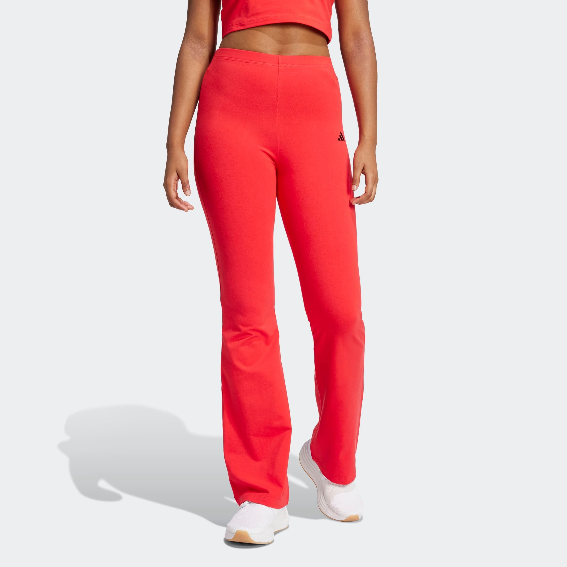adidas Sportswear Trainingstights »W SL SJ FLARLEG«, (1 tlg.), Hoher Bund, ausgestellte Beinform