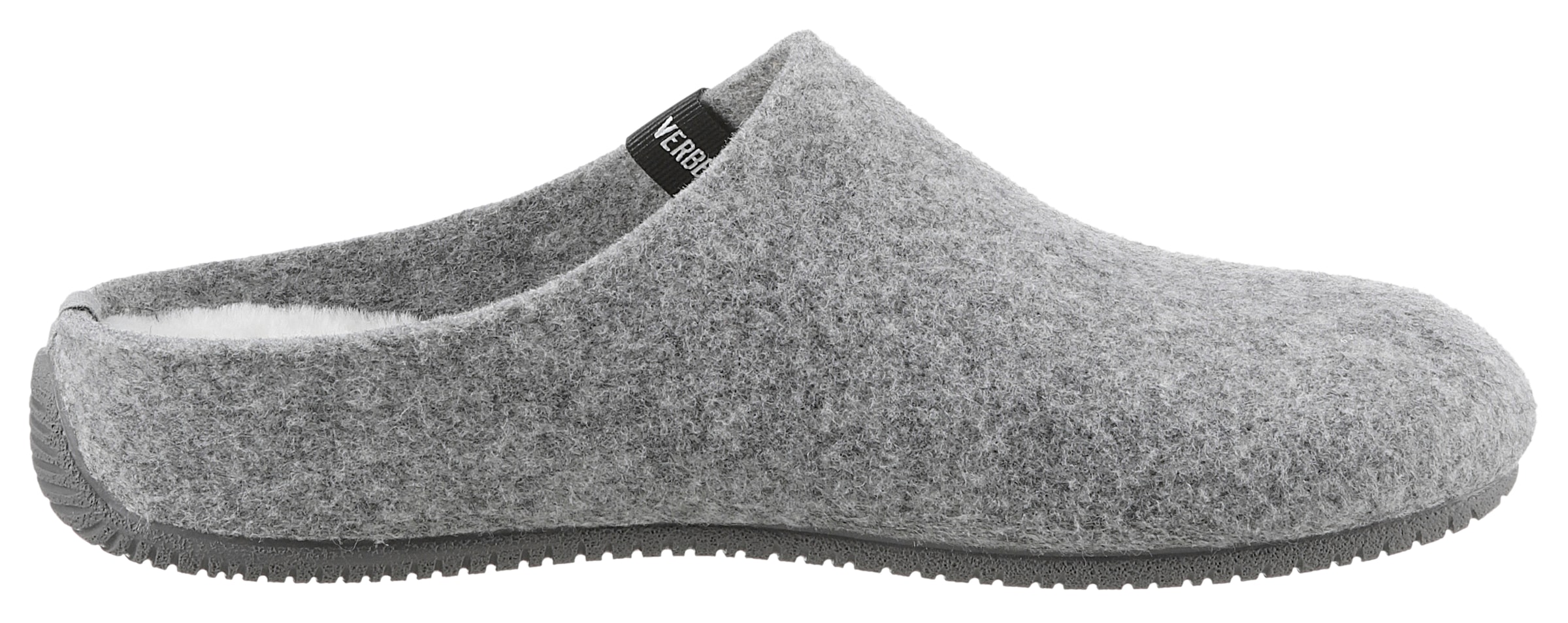 VERBENAS Pantoffel »York Fieltro«, Hausschuh, Homeslipper, Clog mit Warmfutter-Innensohle